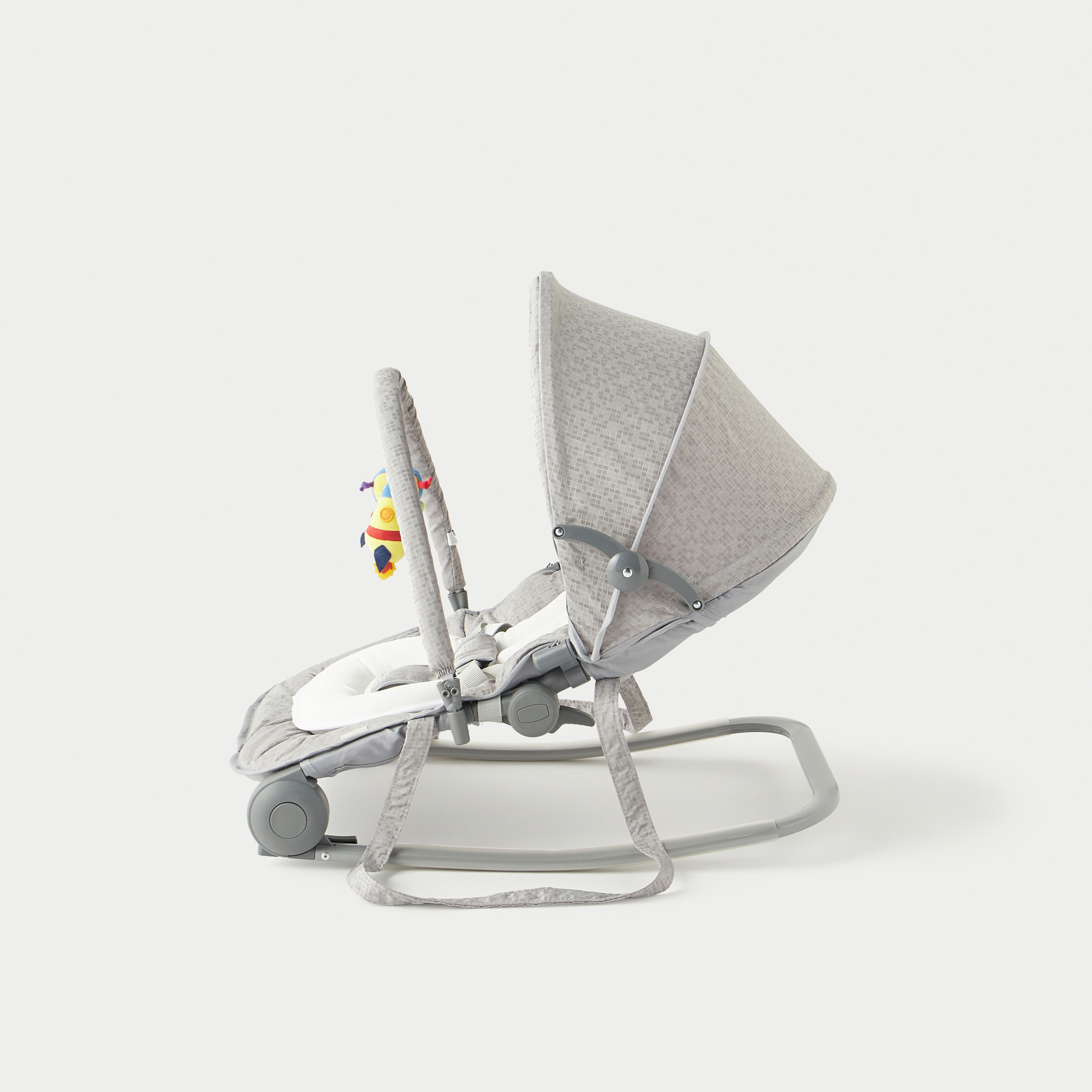 Juniors Granite Baby Rocker with Canopy and Music Toy Bar-baby-infantactivity-rockers-image-4