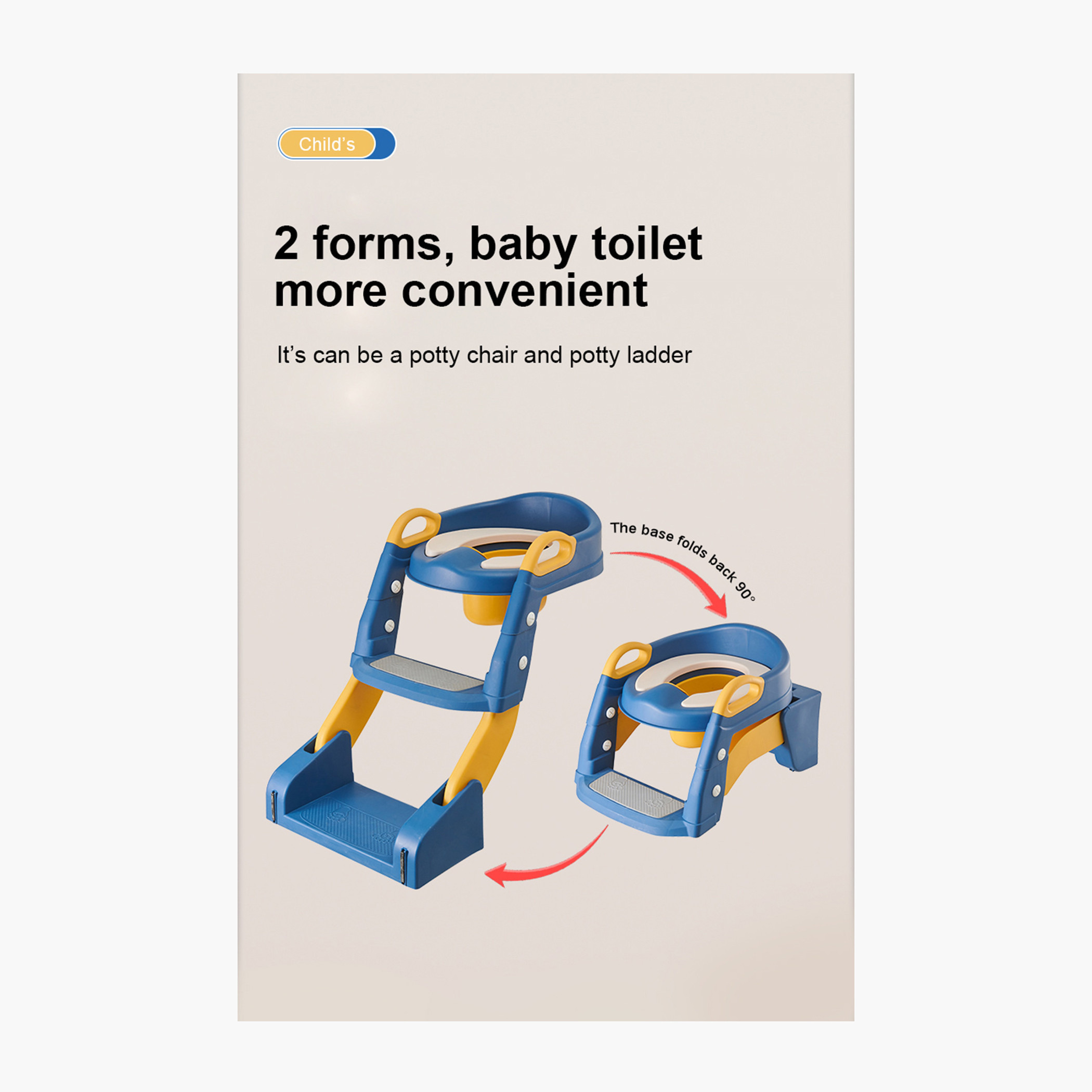 Juniors Poppy 2-Step Ladder Toilet Trainer-baby-diapering-pottytraining-image-2