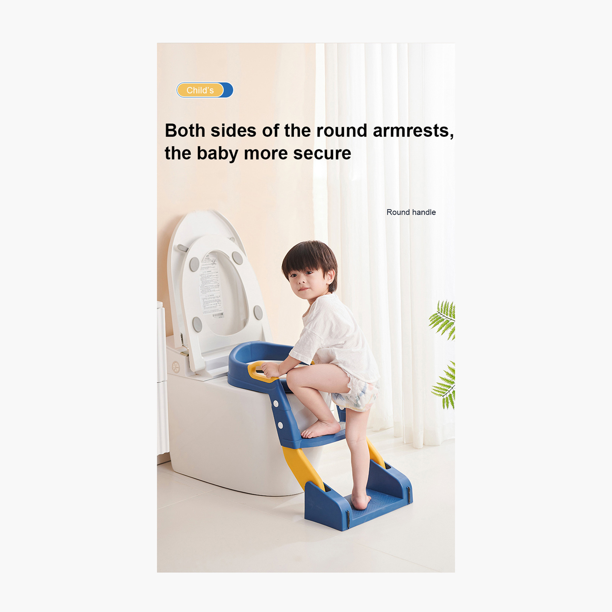 Juniors Poppy 2-Step Ladder Toilet Trainer-baby-diapering-pottytraining-image-6