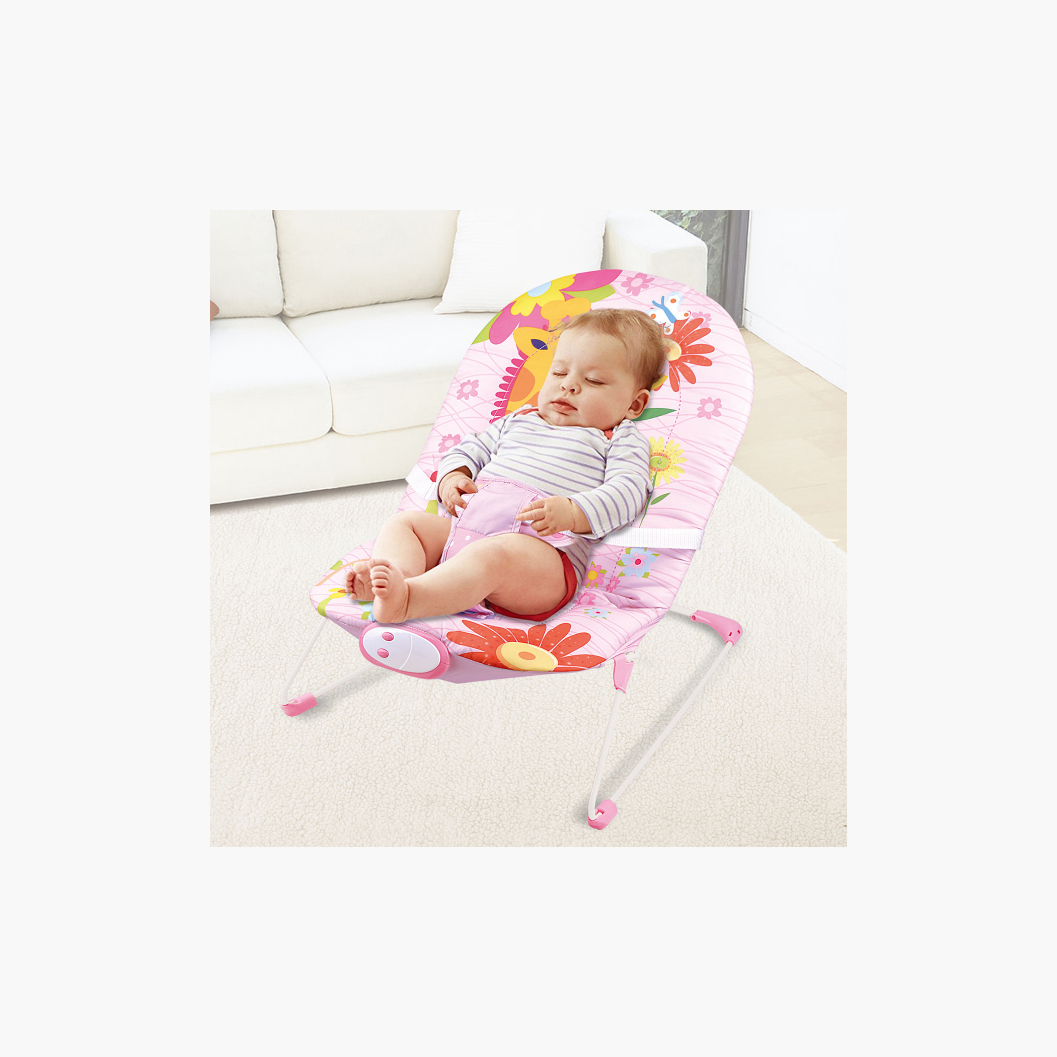 Juniors Adan Printed Baby Bouncer with Music-baby-infantactivity-bouncers-image-2
