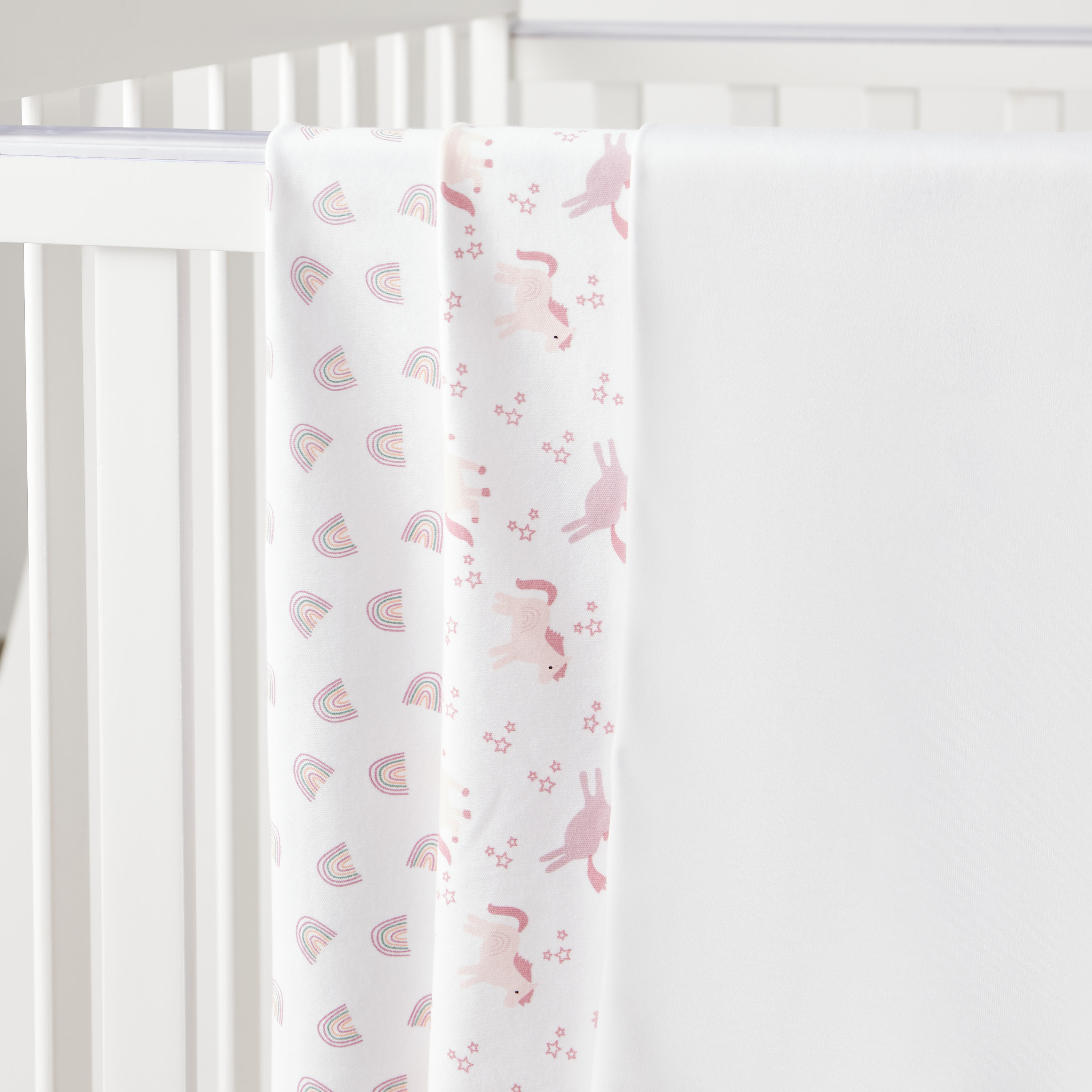 Giggles 3-Piece Printed Receiving Blanket Set - 80x80 cm-baby-nursery-blanketsandswaddles-receivingblankets-image-2