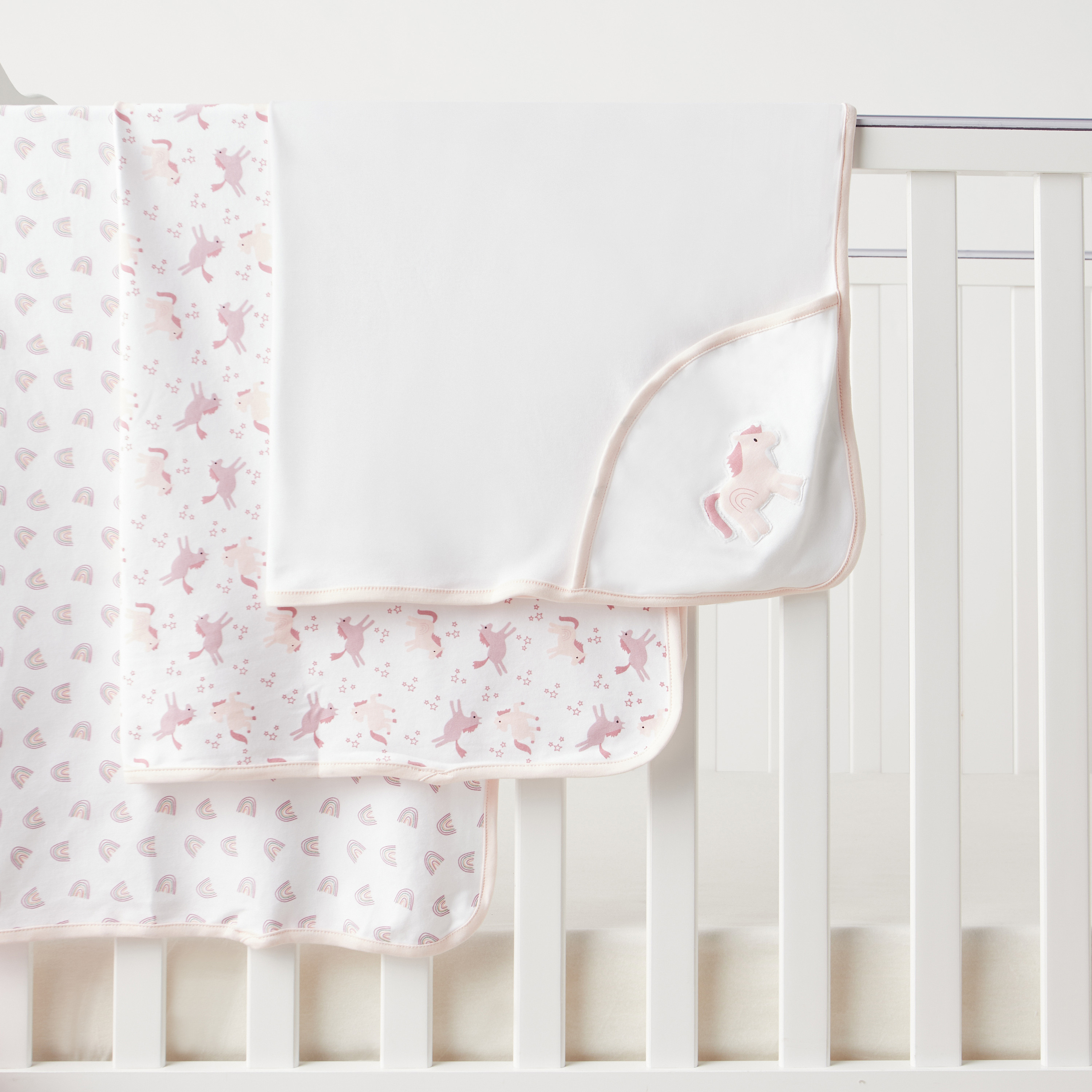 Giggles 3-Piece Printed Receiving Blanket Set - 80x80 cm-baby-nursery-blanketsandswaddles-receivingblankets-image-3