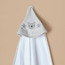 بطّانية حديثي ولادة بقبعة وطبعات من جيجلز - 80x80 سم-baby-nursery-blanketsandswaddles-receivingblankets-image-2