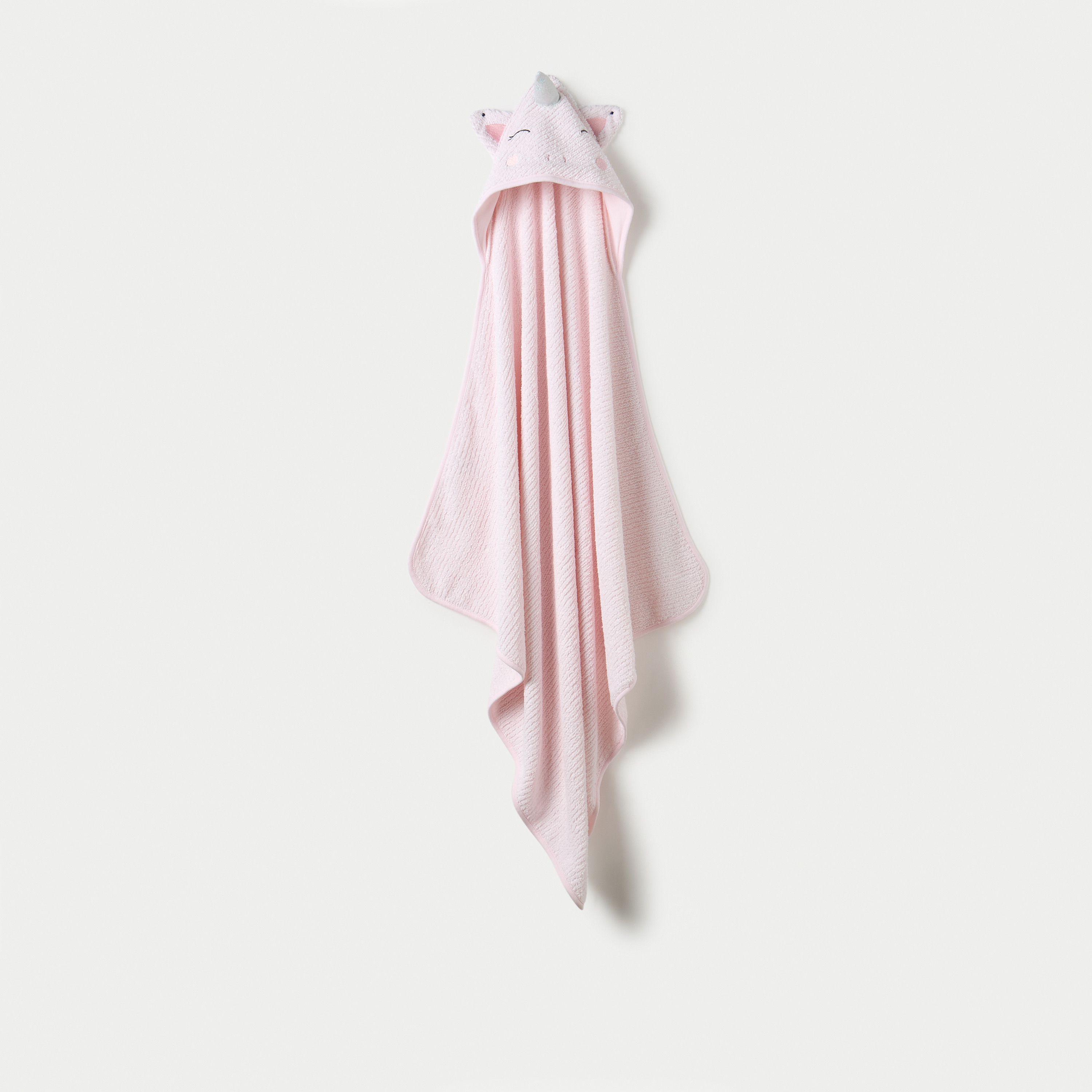 Juniors Unicorn Applique Hooded Towel - 80x80 cm-baby-bathandcare-towels-image-1