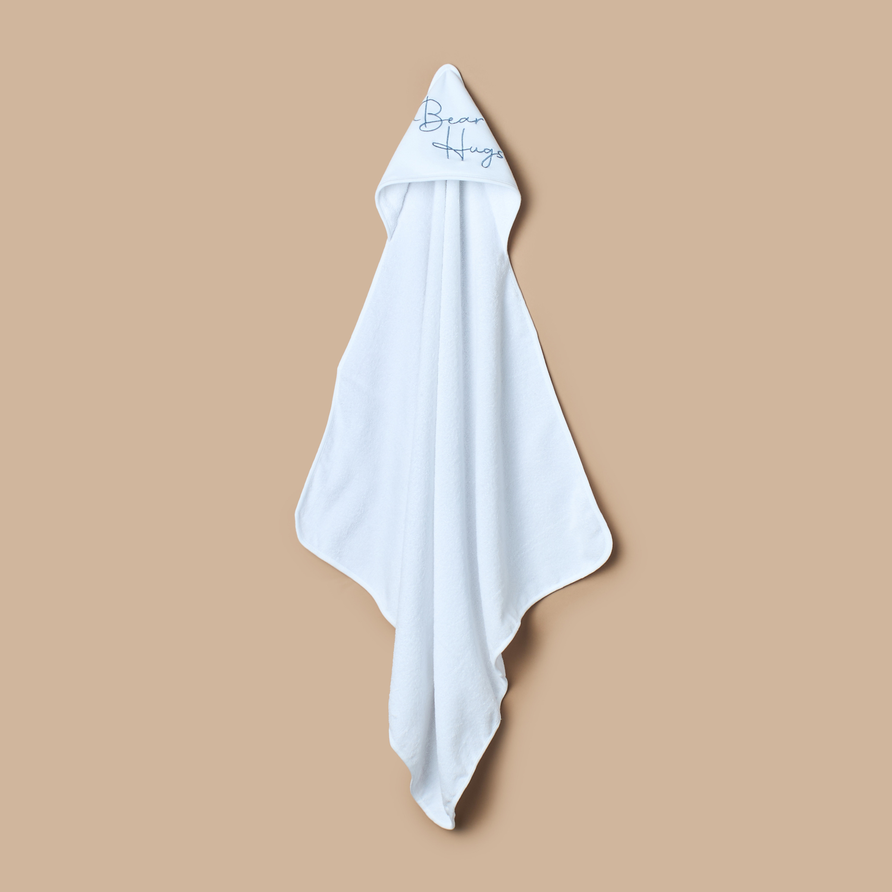 طقم مناشف بقبعة وزخارف قطعتين من جونيورز - 80x80 سم-baby-bathandcare-towels-image-4