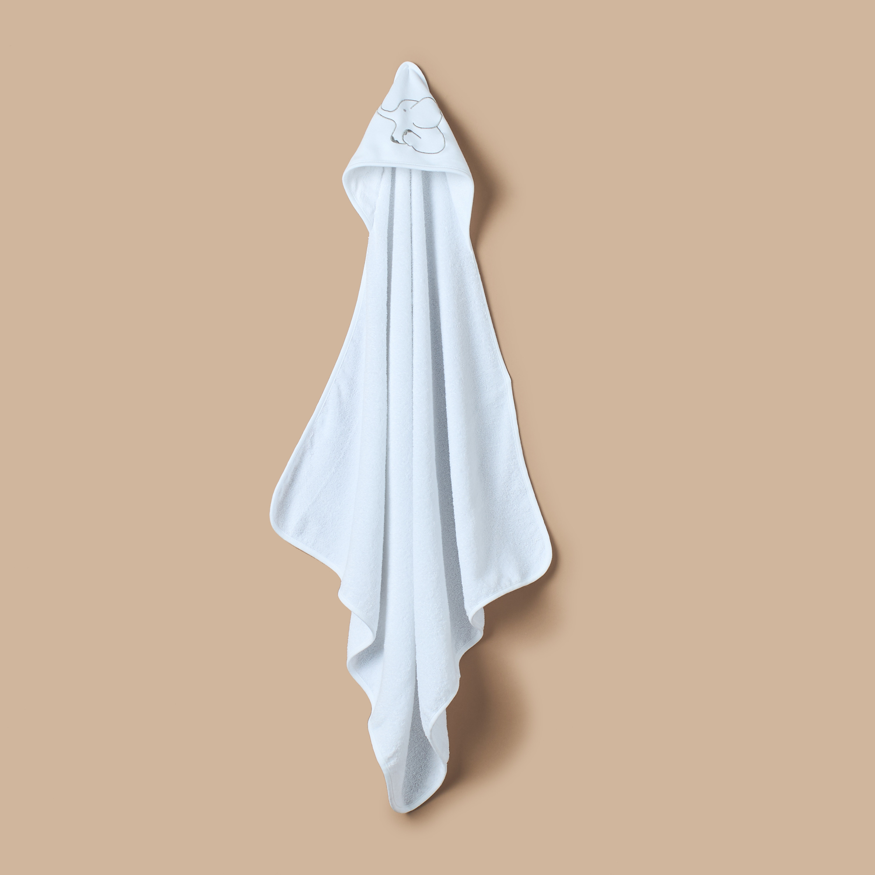 Juniors 2-Piece Applique Detail Hooded Towel Set - 80x80 cm-baby-bathandcare-towels-image-3