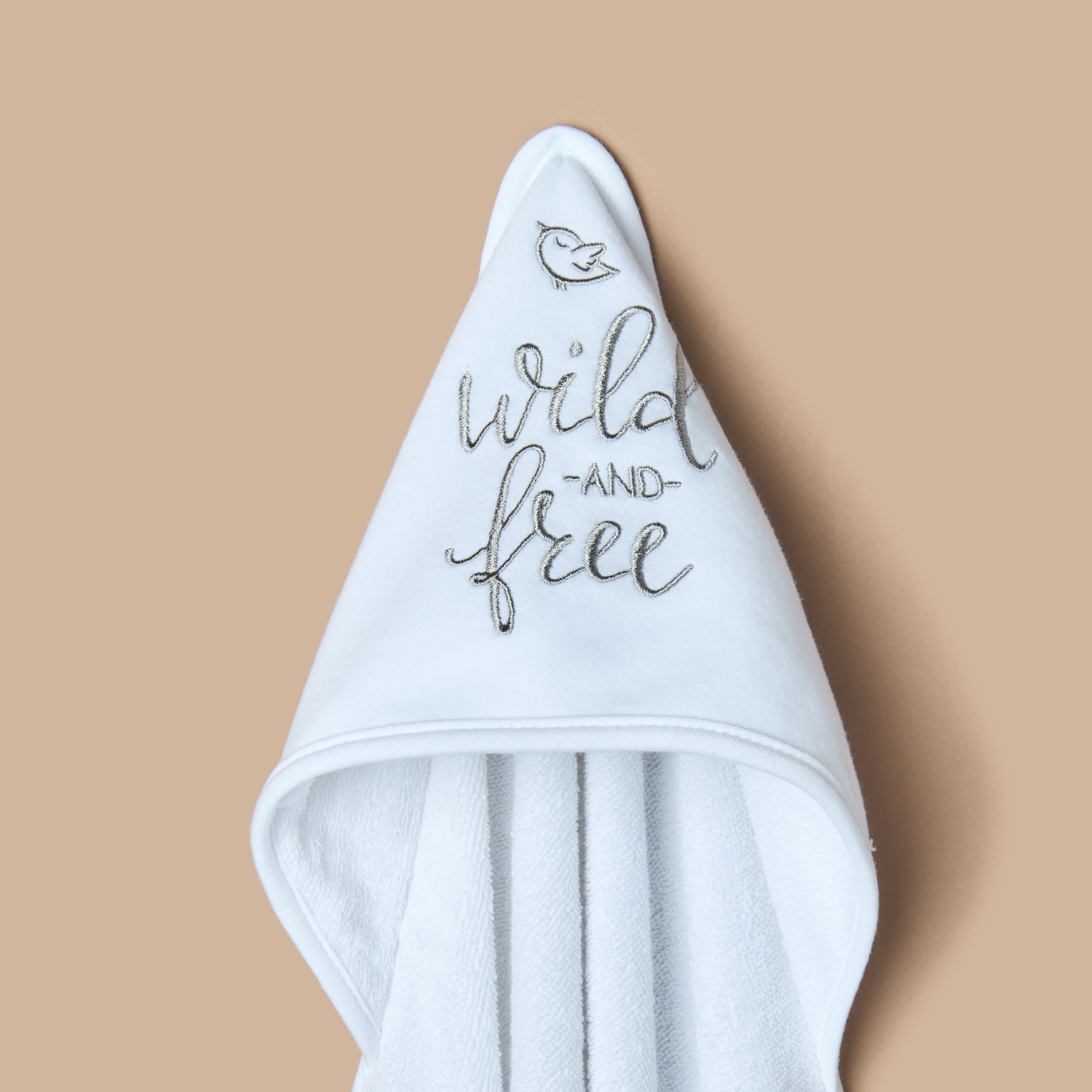 Juniors 2-Piece Applique Detail Hooded Towel Set - 80x80 cm-baby-bathandcare-towels-image-4