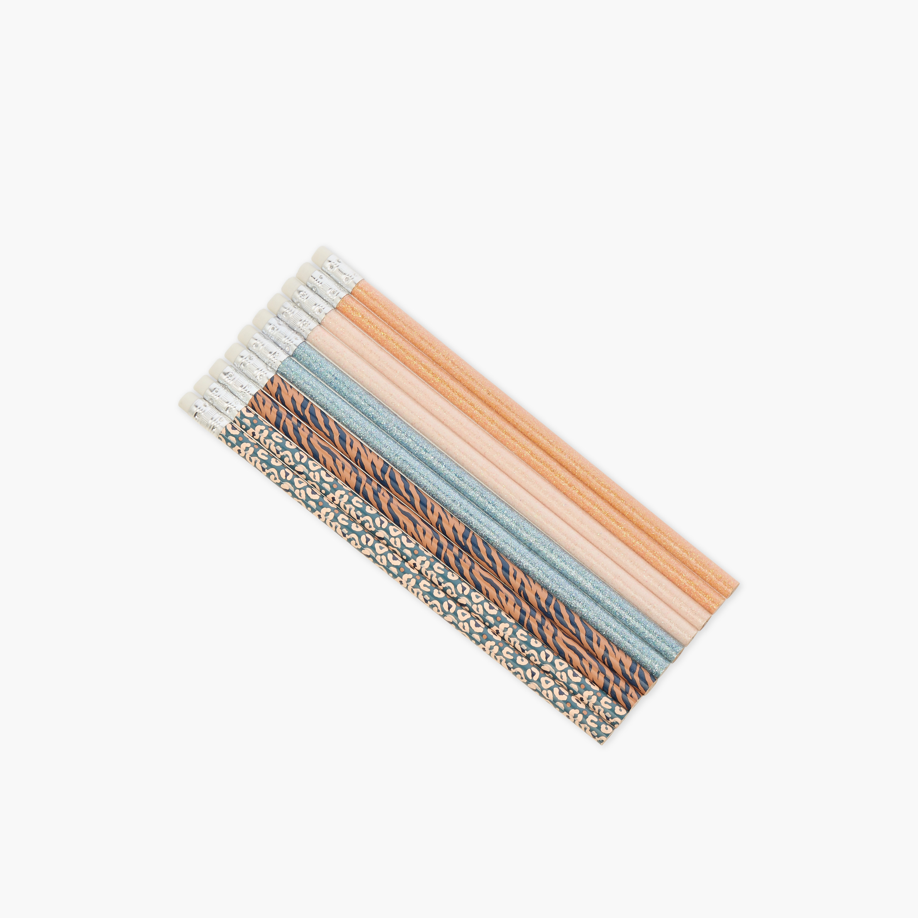 GLOO Printed Wooden Pencil with Eraser - Set of 10-school-stationery-pensandpencils-image-2