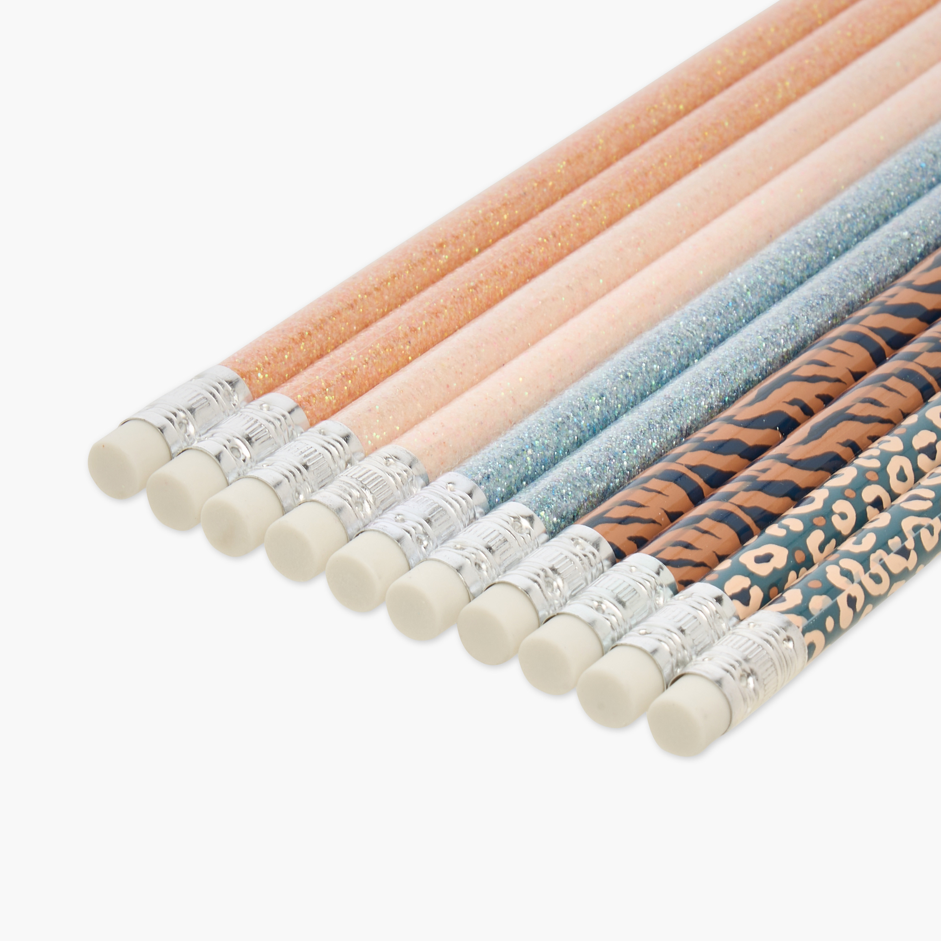 GLOO Printed Wooden Pencil with Eraser - Set of 10-school-stationery-pensandpencils-image-3