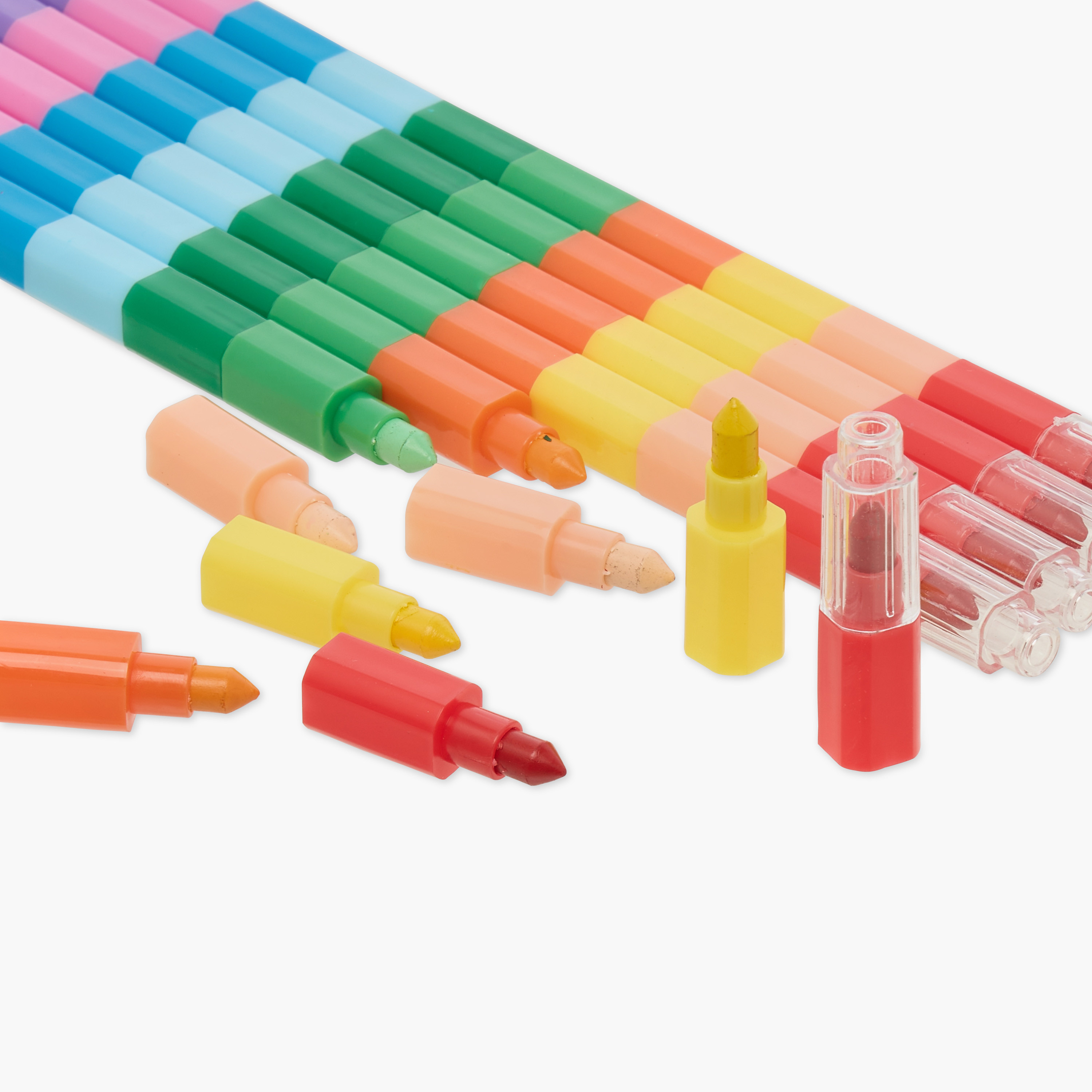 مجموعة أقلام تلوين شمعية 6 ألوان من جلو-school-stationery-pensandpencils-image-4