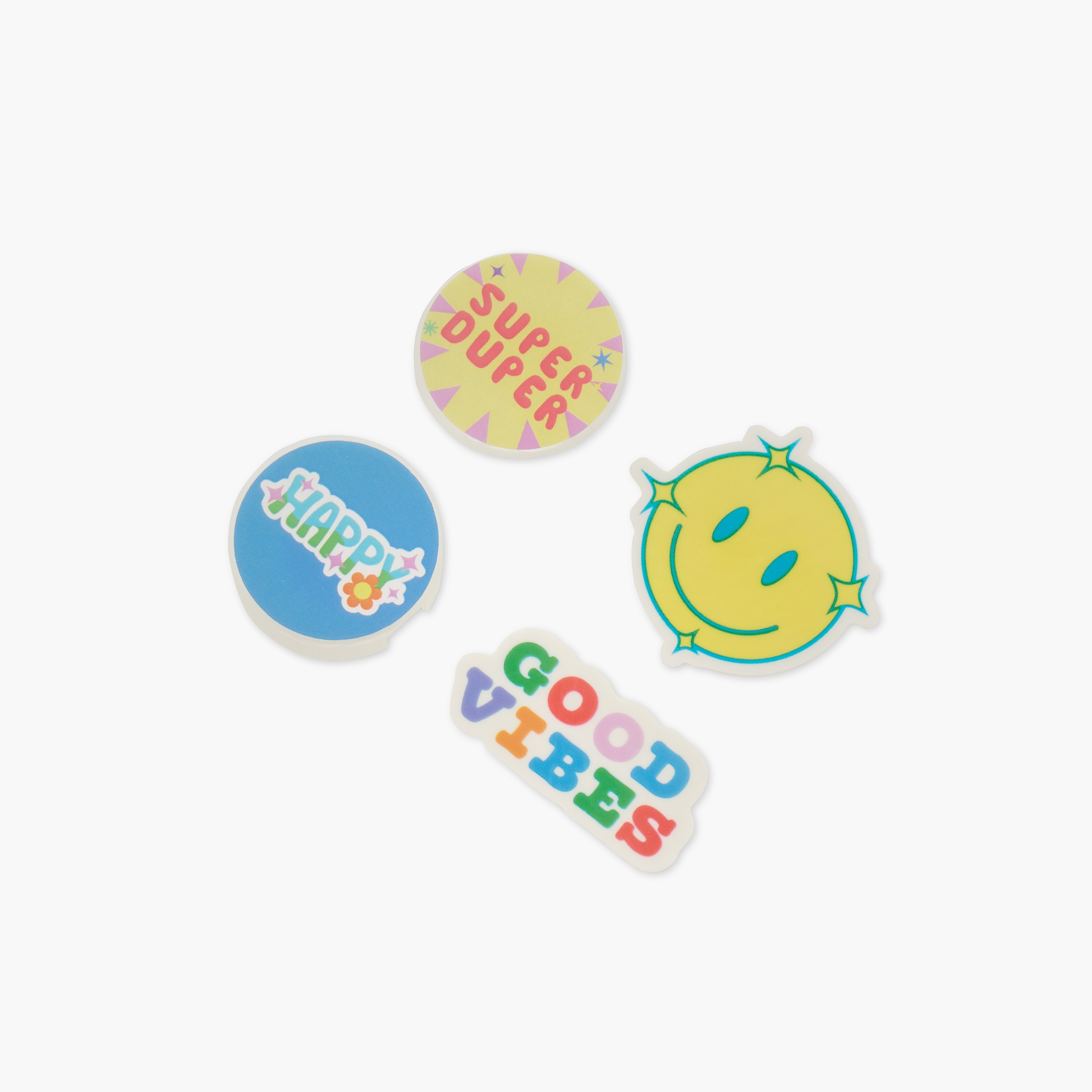 GLOO 4-Piece Printed Sharpener and Eraser Set-school-stationery-sets-image-2