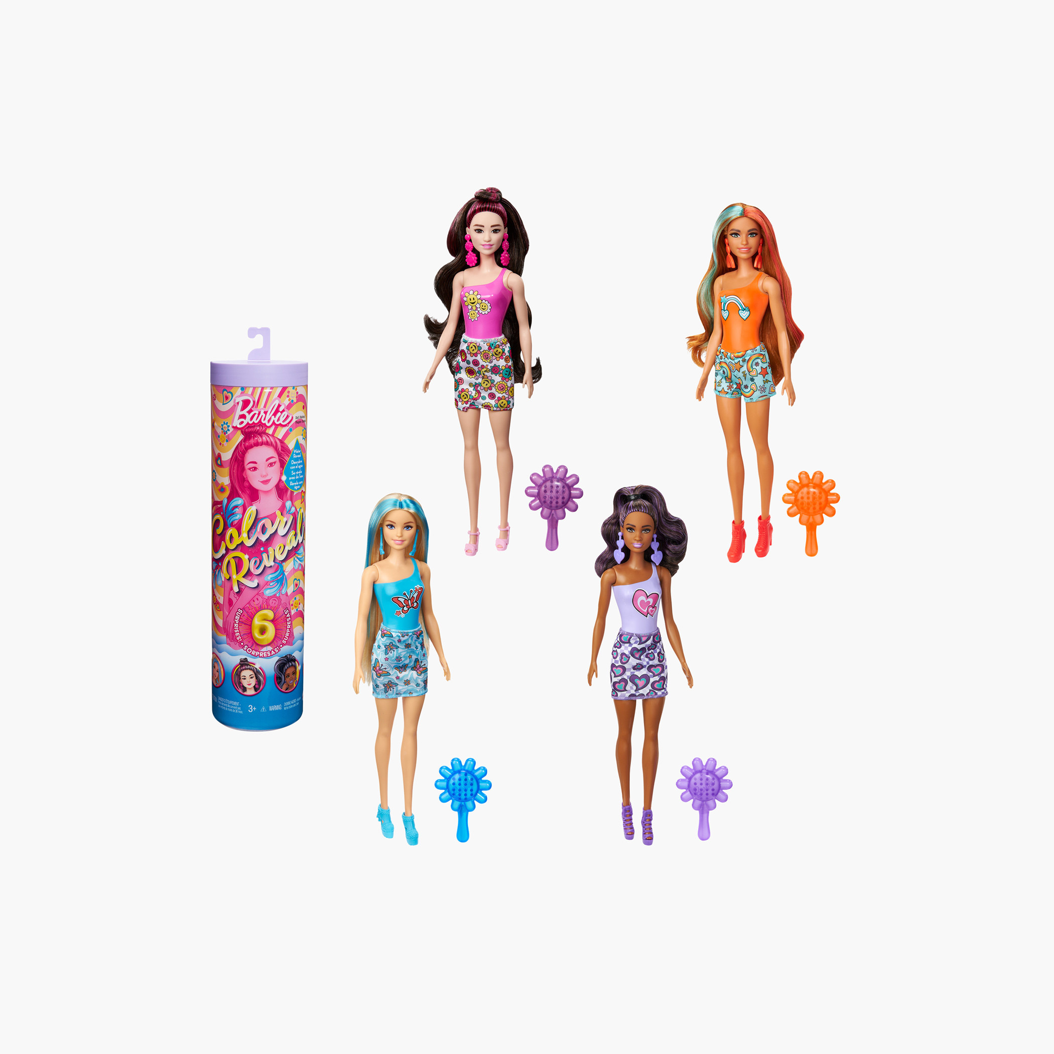 Barbie Colour Reveal Doll Set with Surprises-toys-dollsandplaysets-dollplaysets-image-1