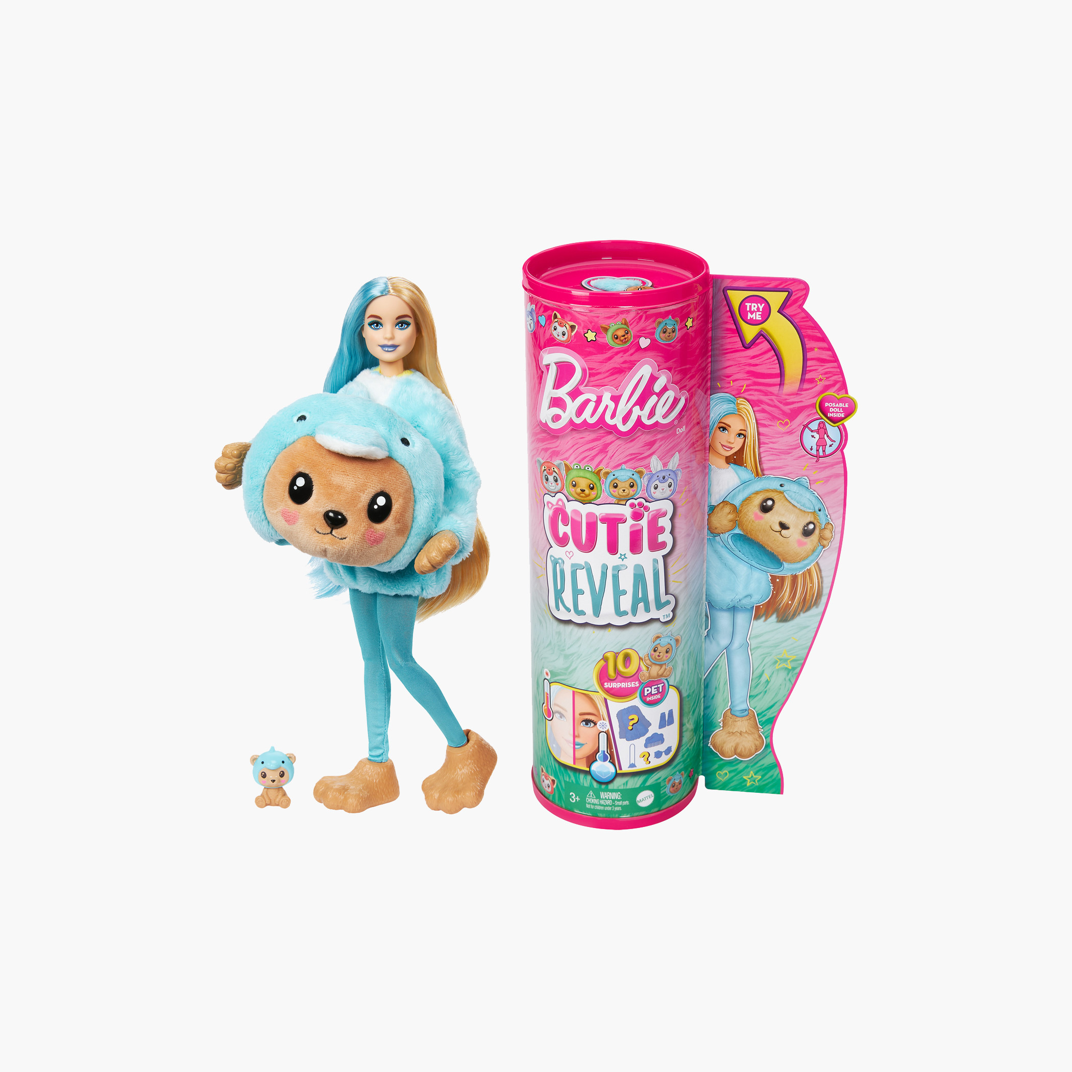 Barbie Cutie Reveal Doll with Accessories and Costume Playset-toys-dollsandplaysets-dollplaysets-image-1
