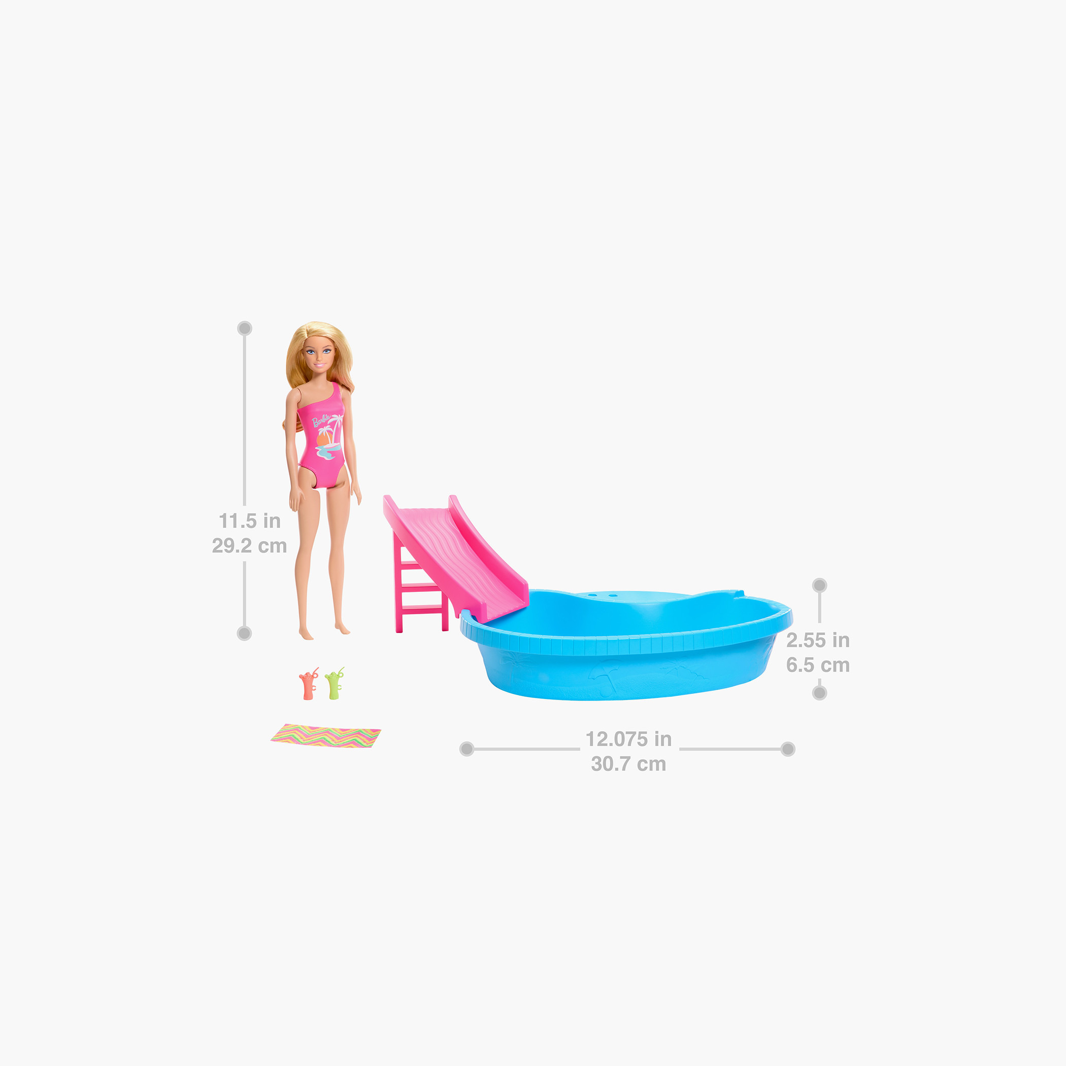 Buy Barbie Doll and Pool Playset Online Babyshop UAE