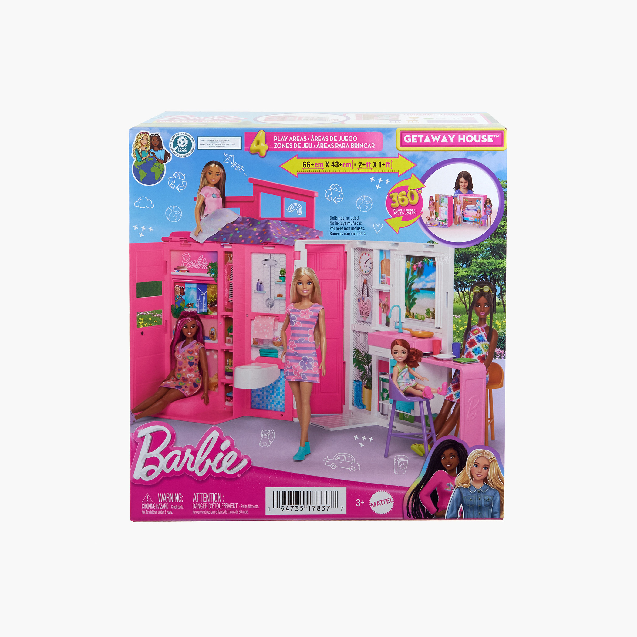 Buy Barbie Getaway House Doll Playset Online Babyshop UAE