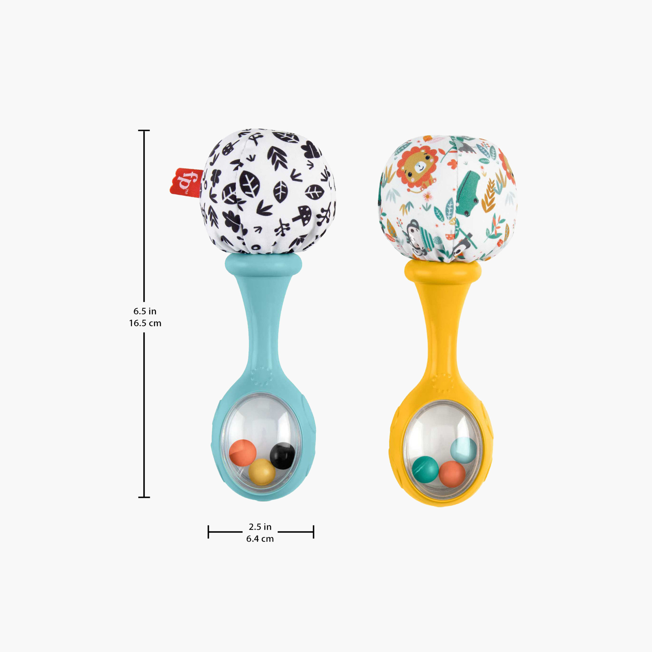 Fisher-Price Rattle ‘n Rock Maracas Baby Rattle Sensory Toys for Babies aged 3 months and older-toys-babyandtoddlertoys-rattlesandteethers-image-5