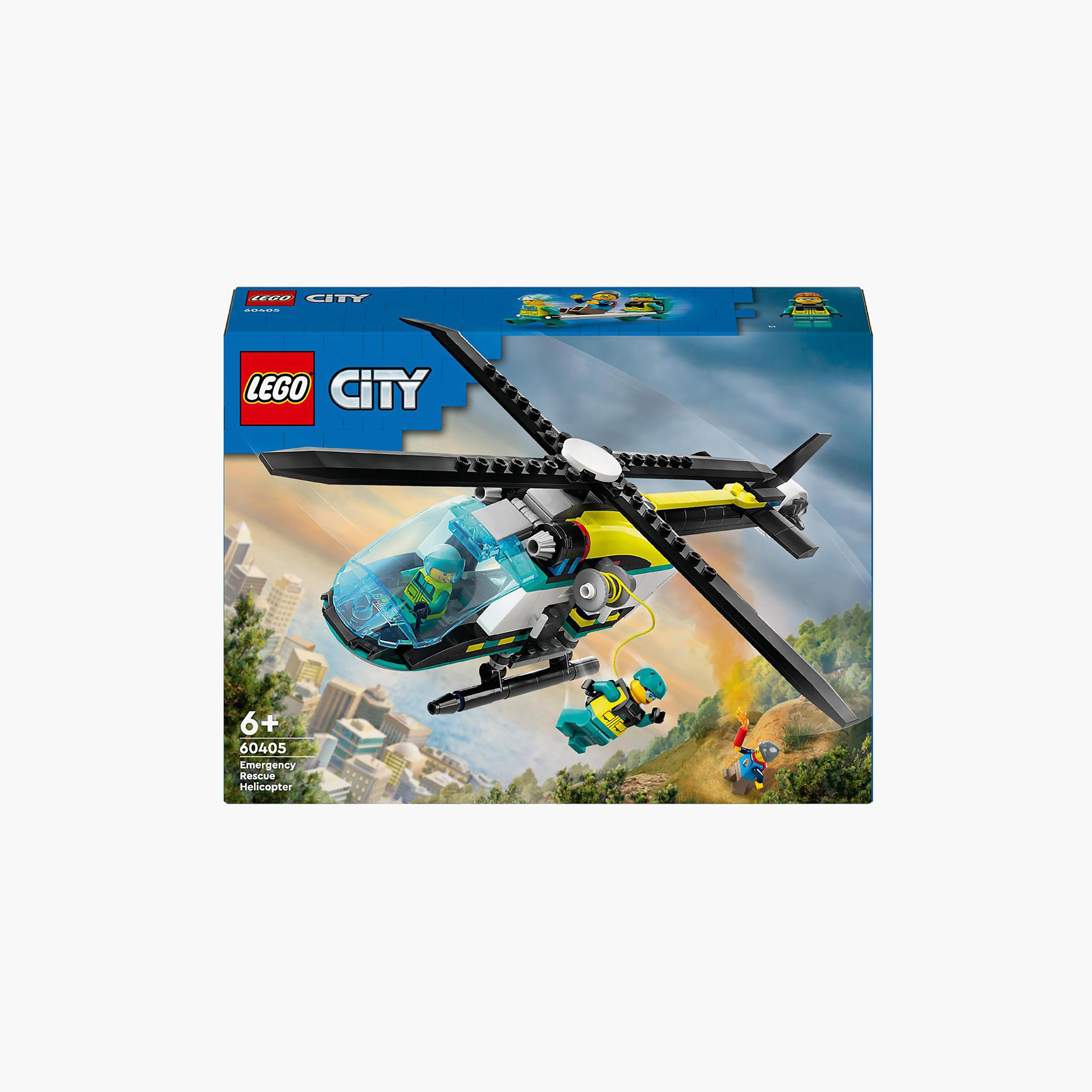 مجموعة مكعبات هليكوبتر الإنقاذ للطوارئ 60405 من ليجو-toys-buildingblocks-blocks-image-1