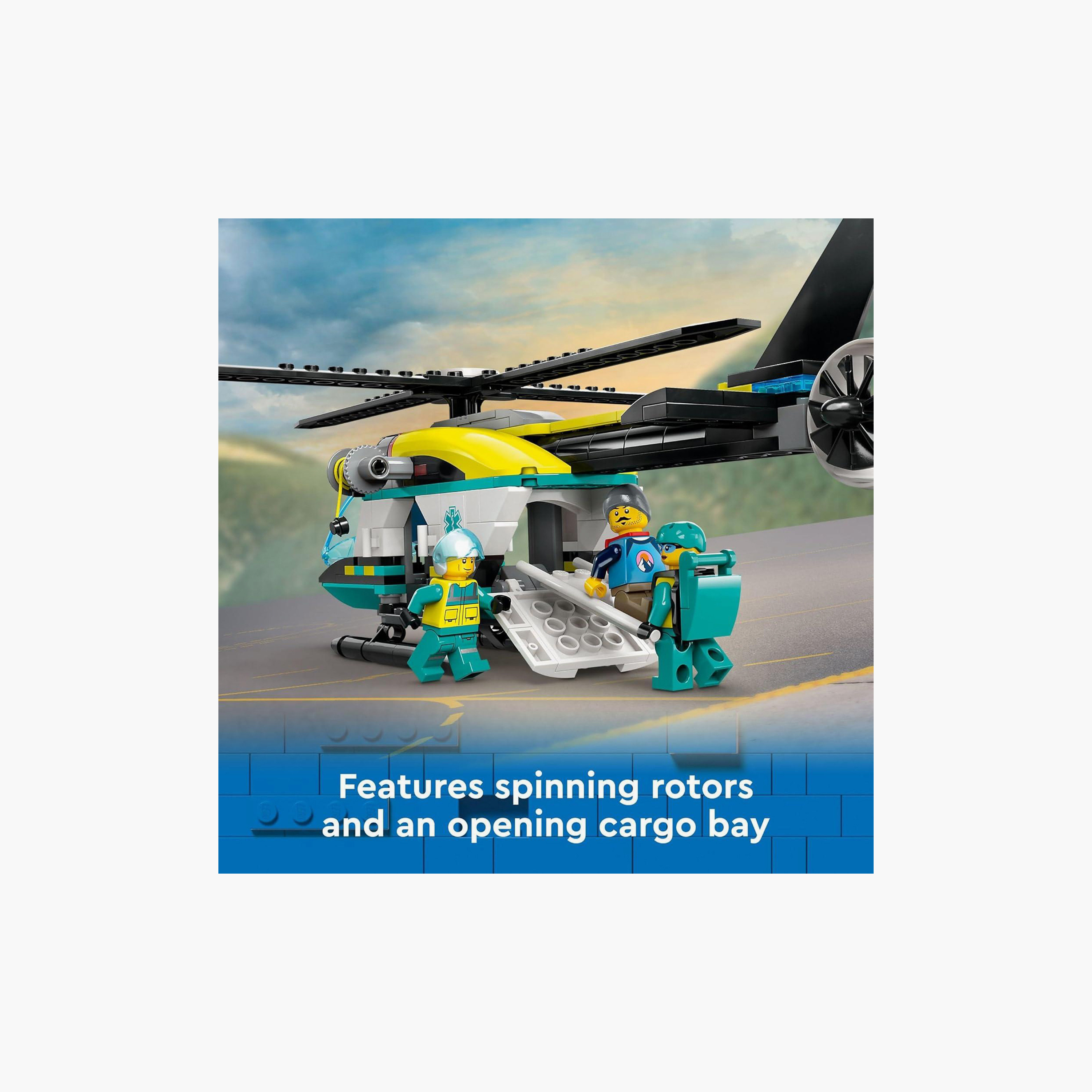 مجموعة مكعبات هليكوبتر الإنقاذ للطوارئ 60405 من ليجو-toys-buildingblocks-blocks-image-4