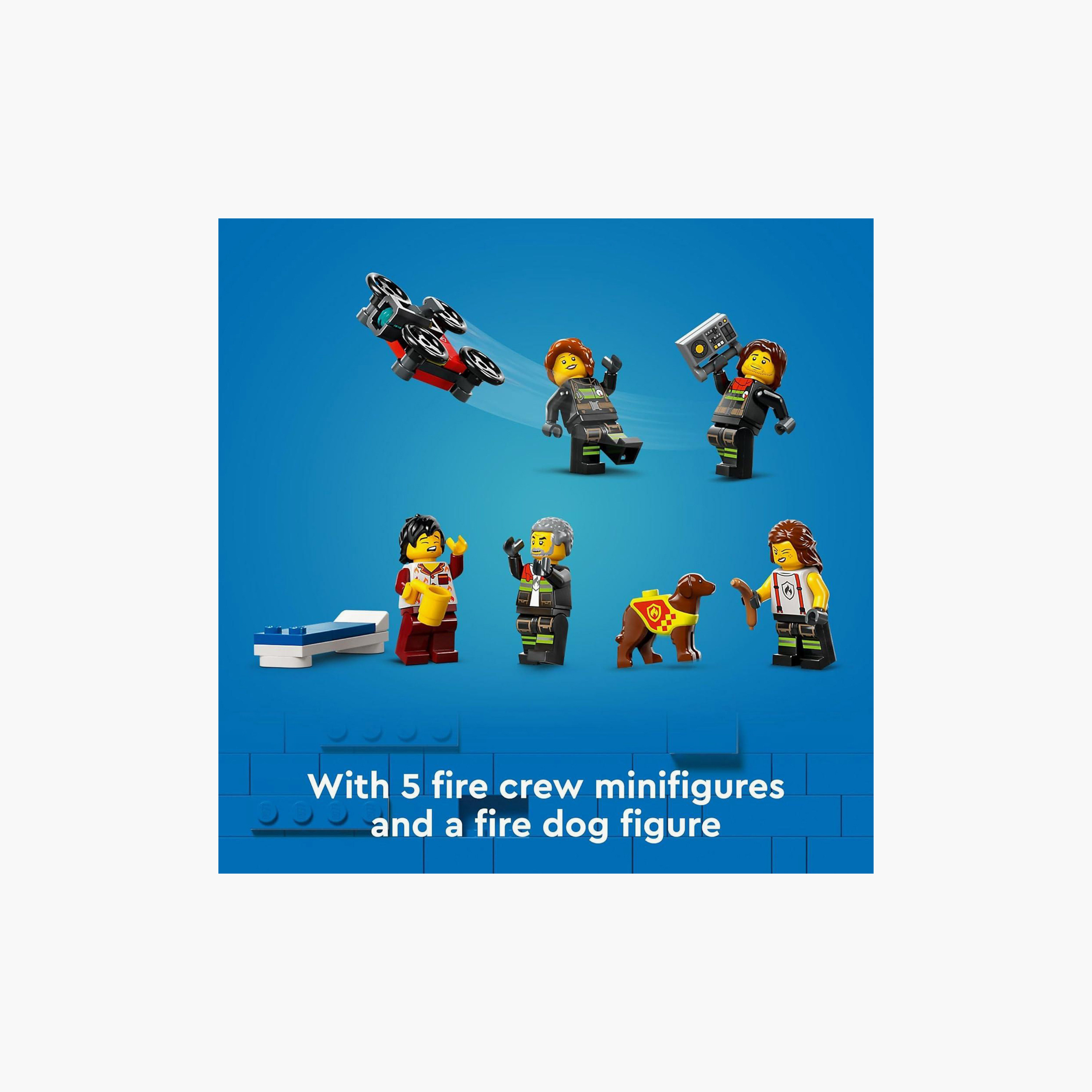 LEGO® City Fire Station with Fire Engine Playset 60414-toys-buildingblocks-blocks-image-6