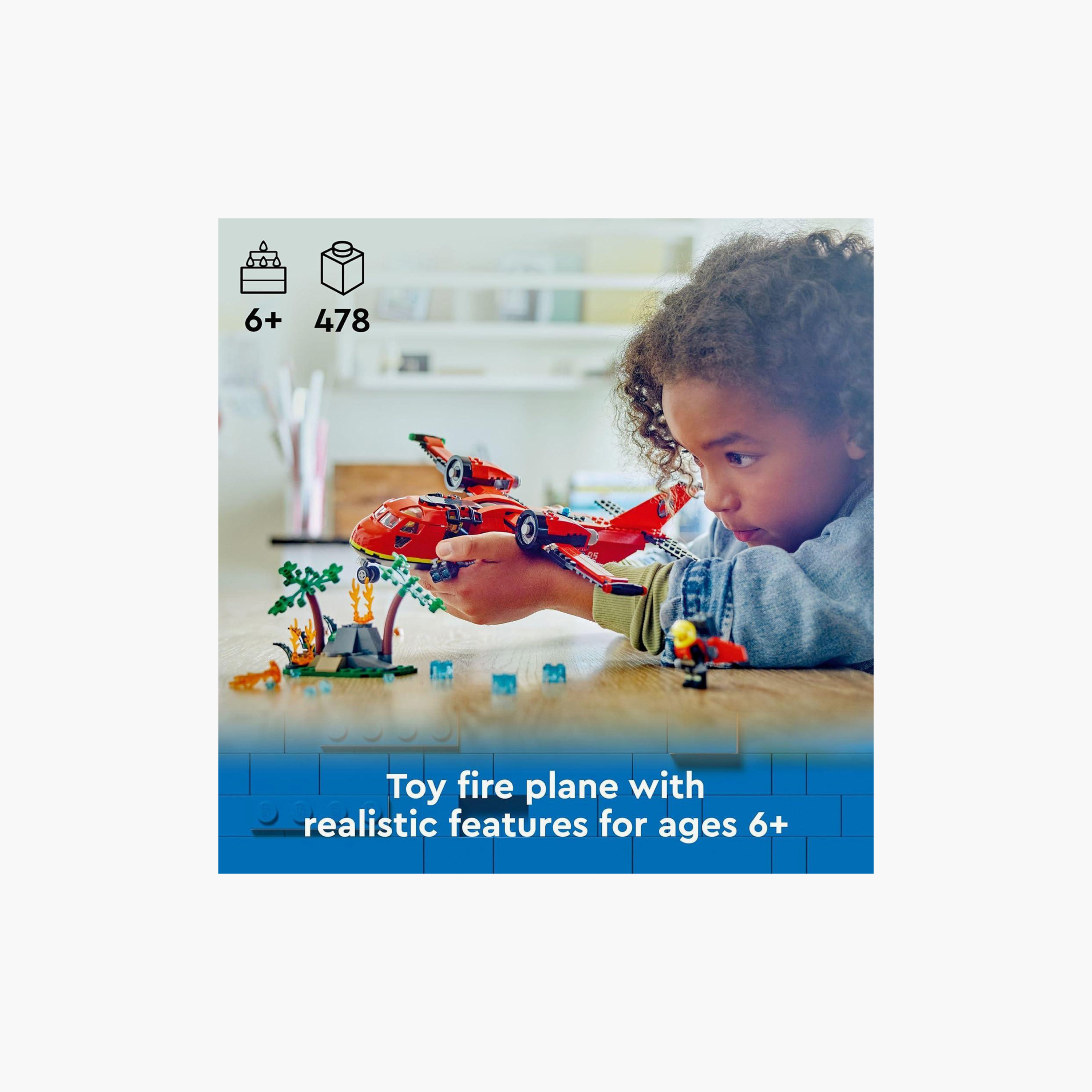 LEGO® City Fire Rescue Plane Building Toy Set 60413-toys-buildingblocks-blocks-image-2