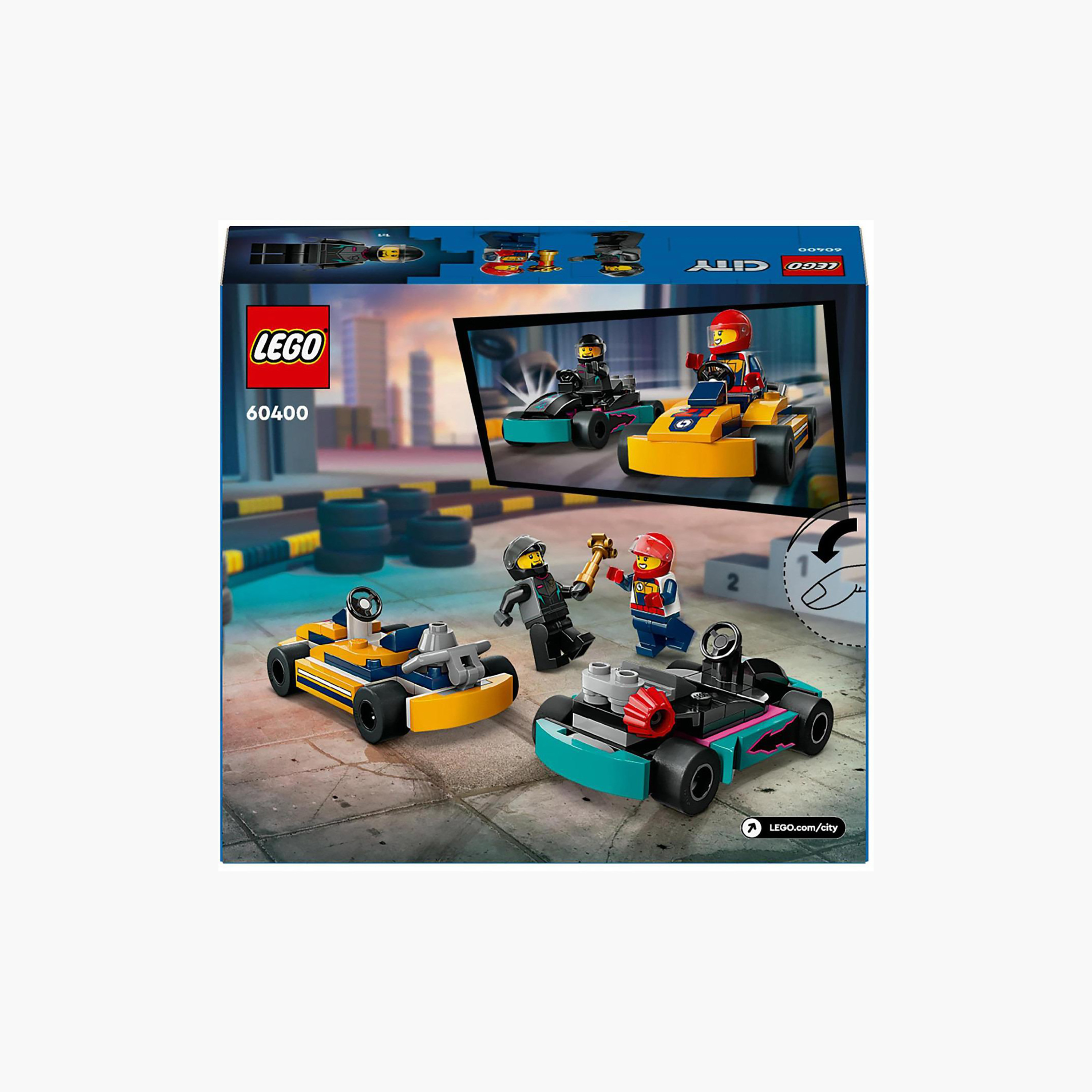 LEGO® City Go-Karts and Race Drivers Toy Set 60400-toys-buildingblocks-blocks-image-6