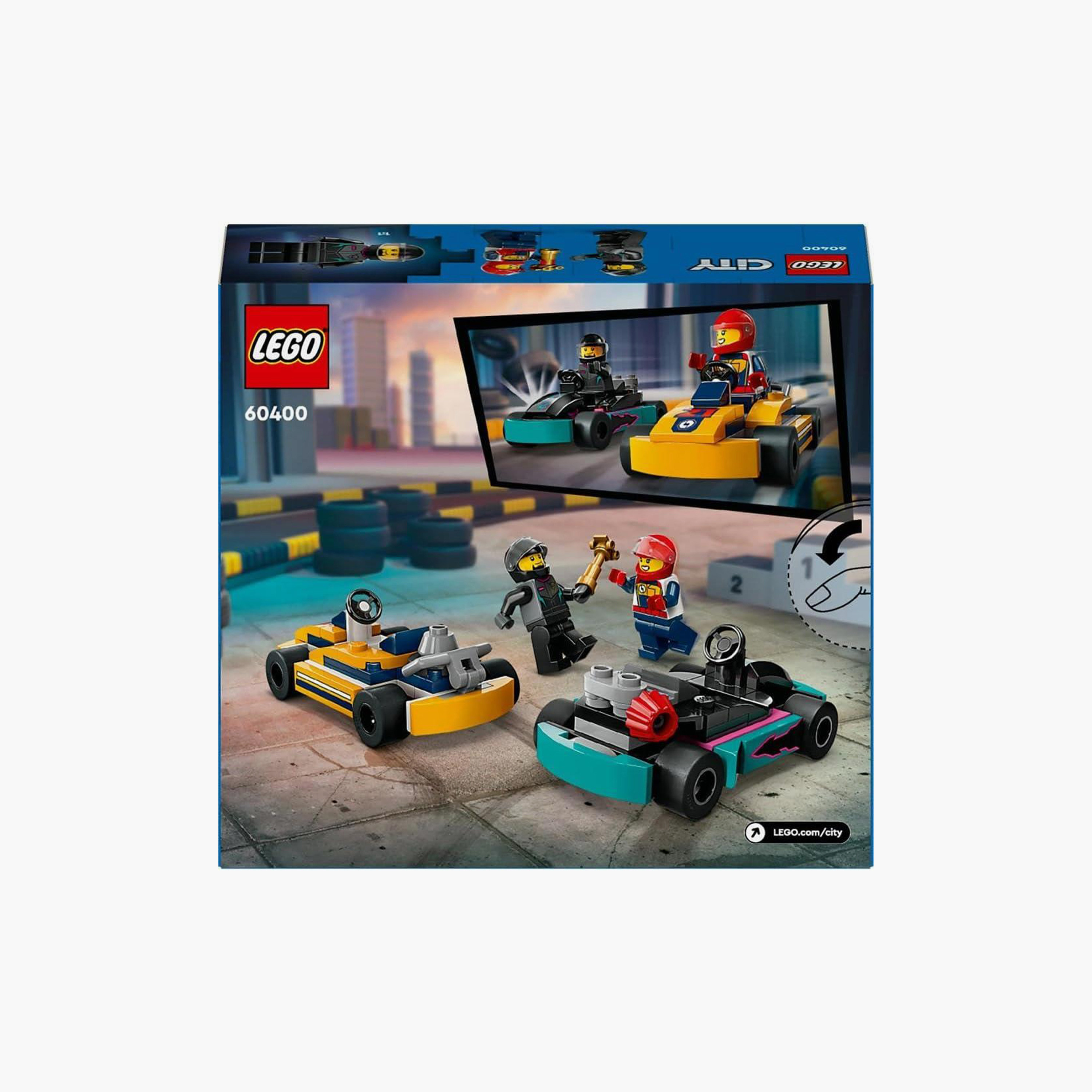 LEGO® City Go-Karts and Race Drivers Toy Set 60400-toys-buildingblocks-blocks-image-8