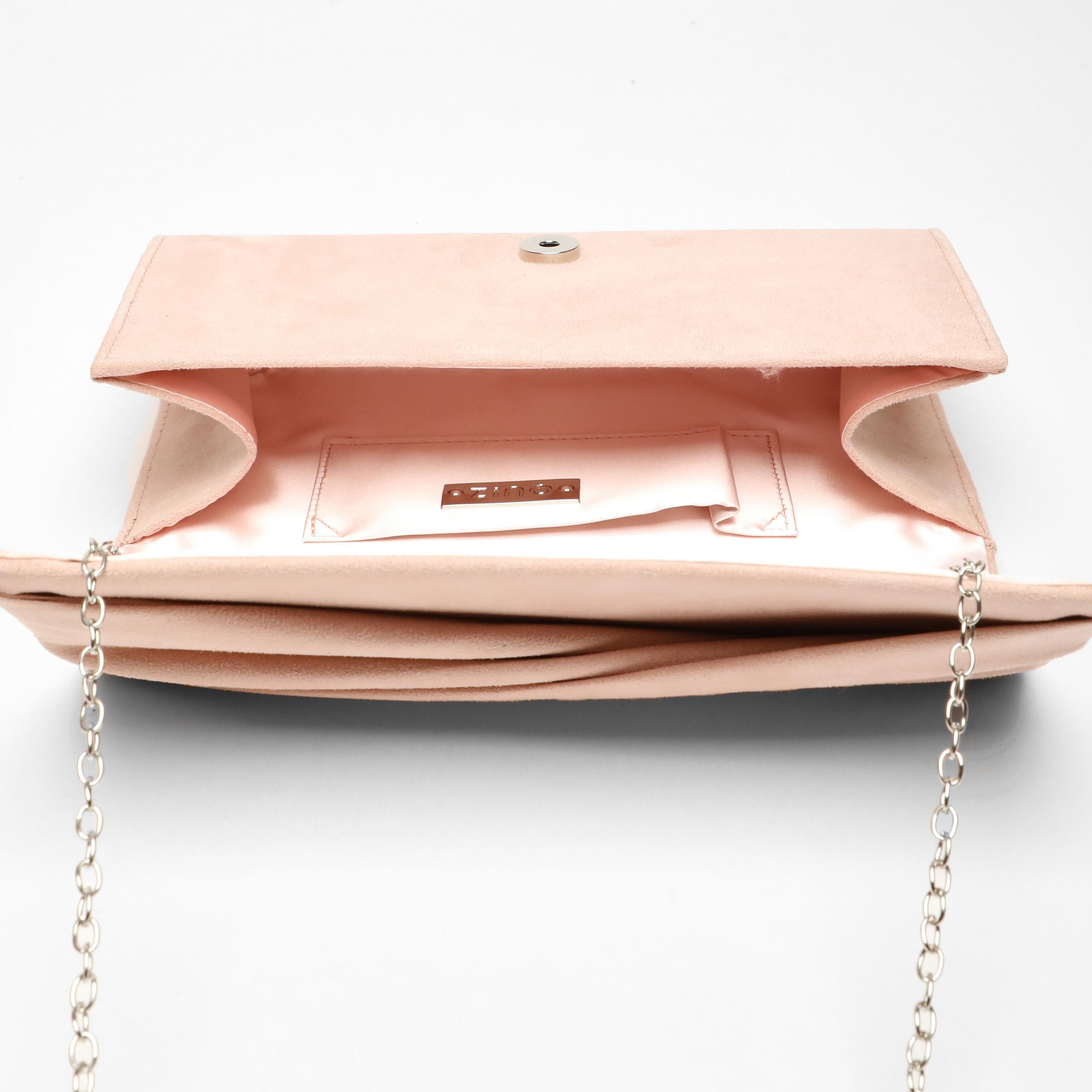 Quiz Plain Clutch with Magnetic Closure and Chain Detachable Strap-women-bagsandwallets-handbags-image-3