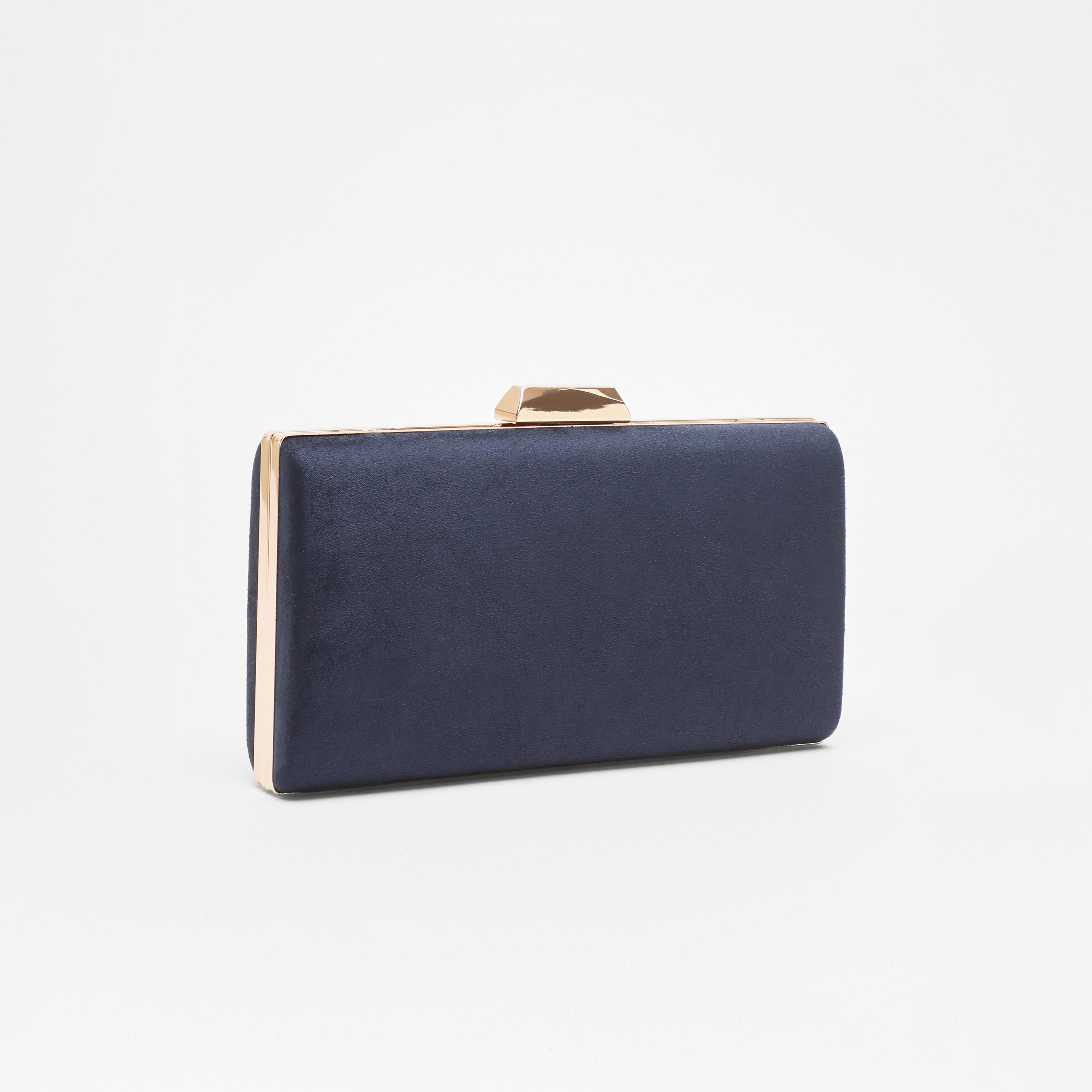 كلاتش من كويز سادة مع قفل تويست وحزام سلسلة قابلة للفصل-women-bagsandwallets-handbags-image-2