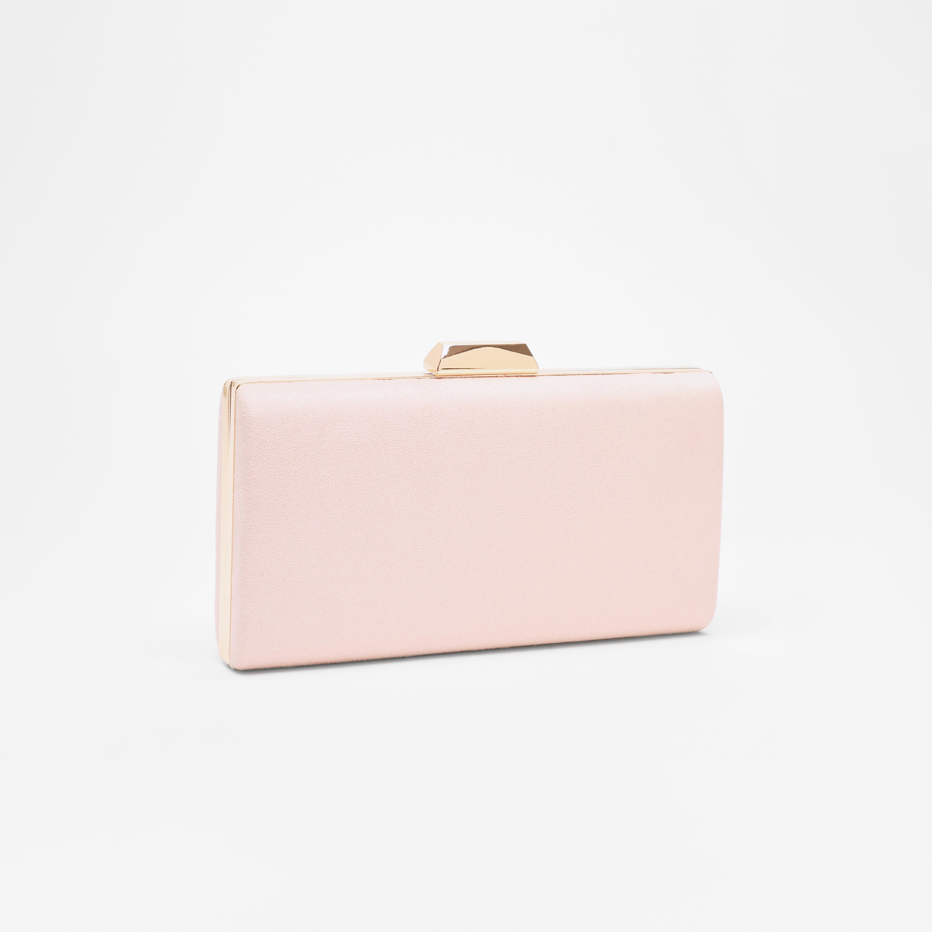 Quiz Plain Clutch with Twist Lock and Chain Detachable Strap-women-bagsandwallets-handbags-image-2
