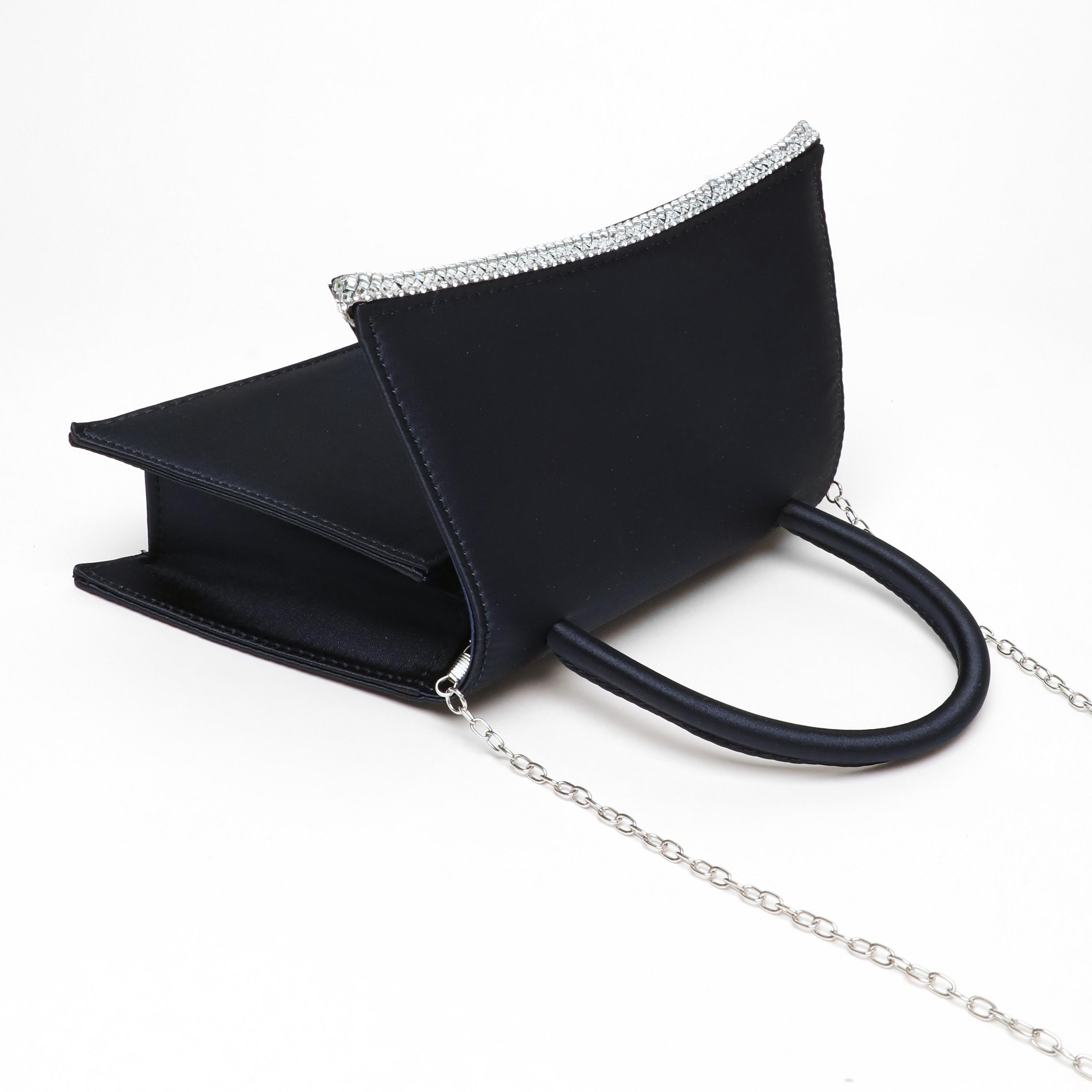 Quiz Plain Top Handel Handheld Bag with Twist Lock-women-bagsandwallets-handbags-image-4
