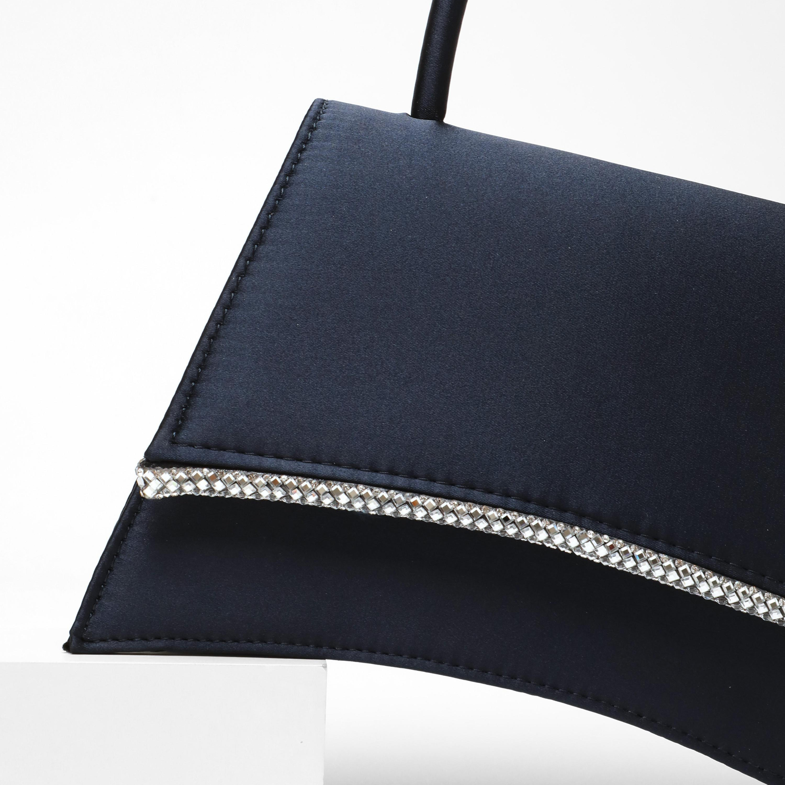 Quiz Plain Top Handel Handheld Bag with Twist Lock-women-bagsandwallets-handbags-image-5