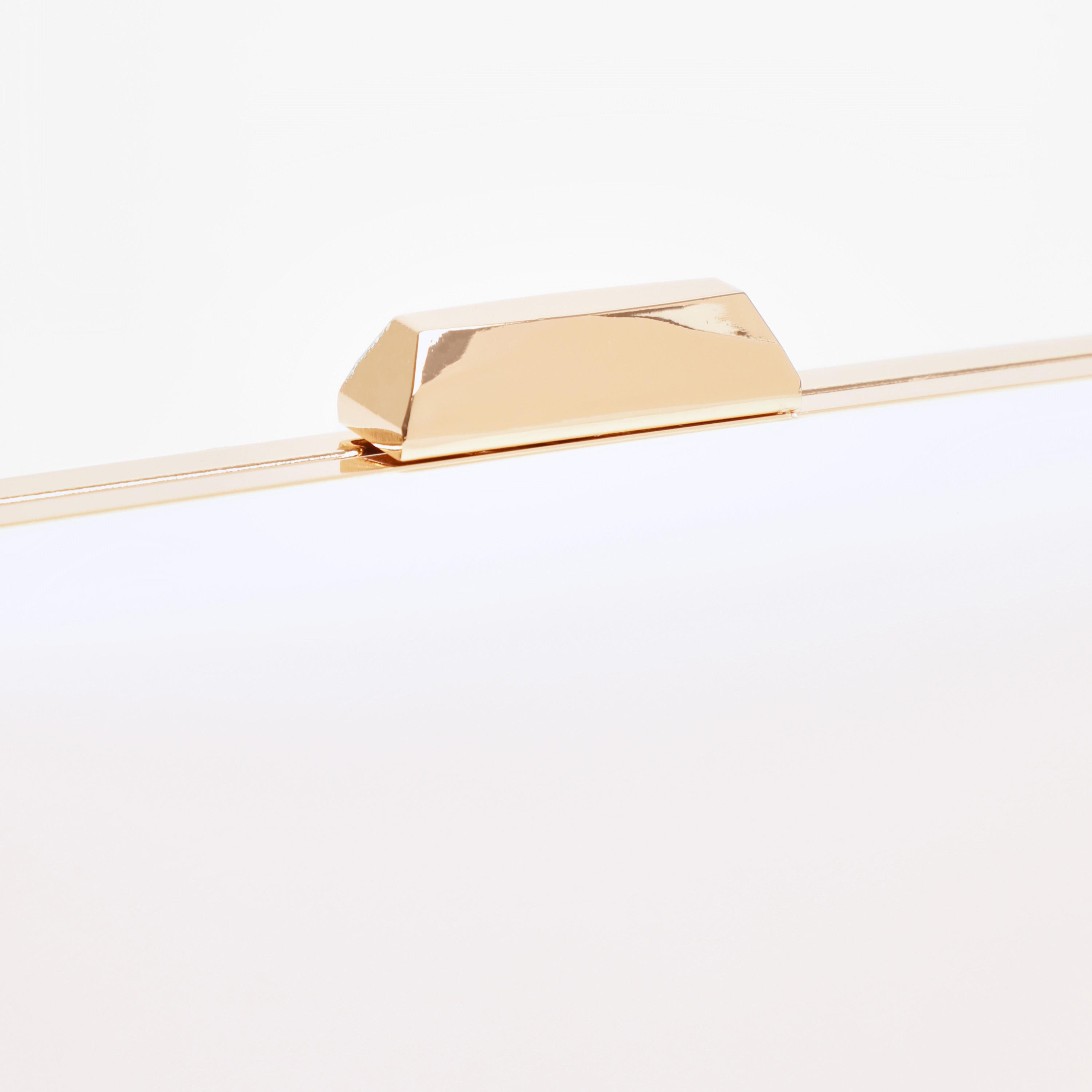 Quiz Plain Clutch with Twist Lock and Chain Detachable Strap-women-bagsandwallets-handbags-image-5