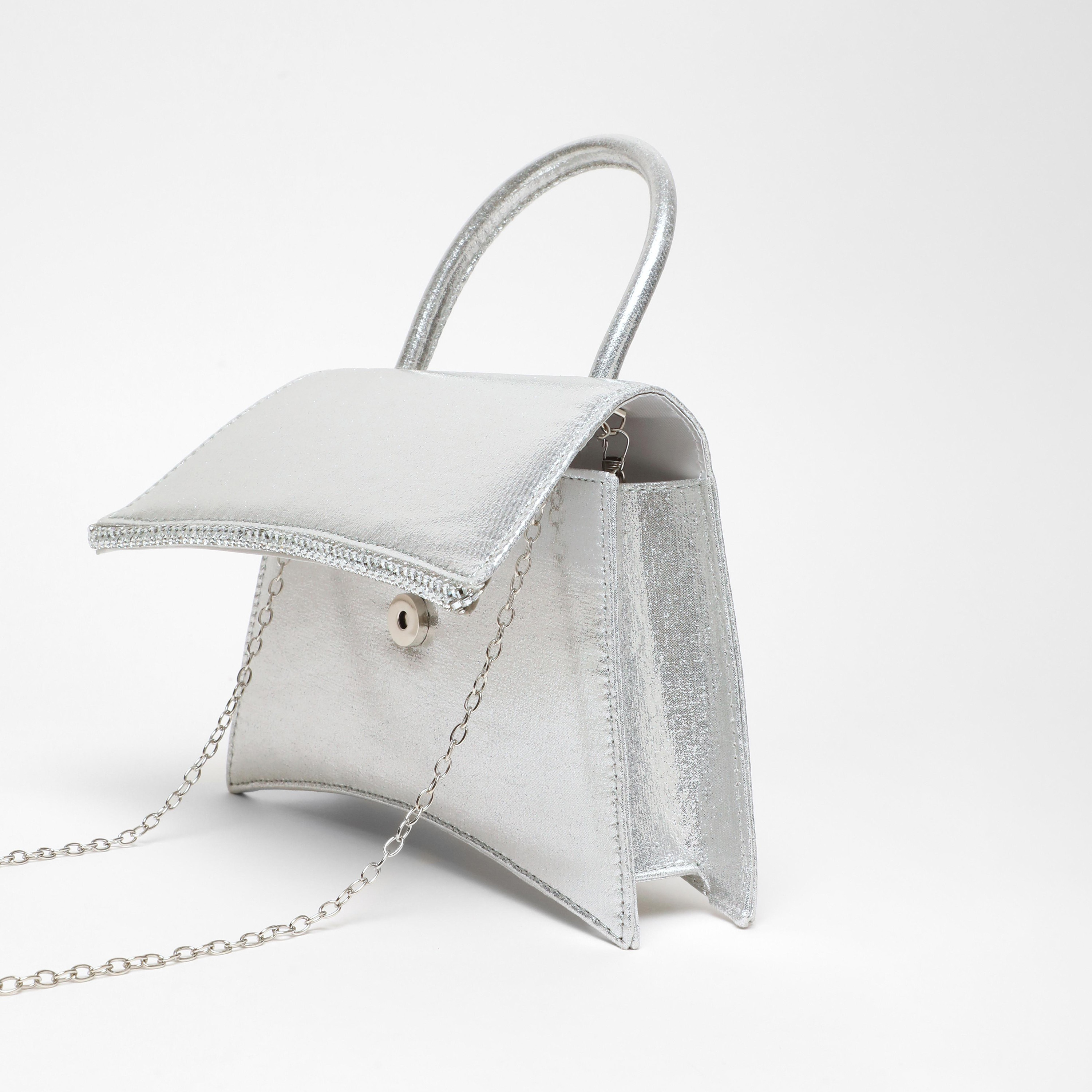 حقيبة يد هاندل من كويز معدنية مع إغلاق مغناطيسي وسلسلة قابلة للفصل-women-bagsandwallets-handbags-image-3
