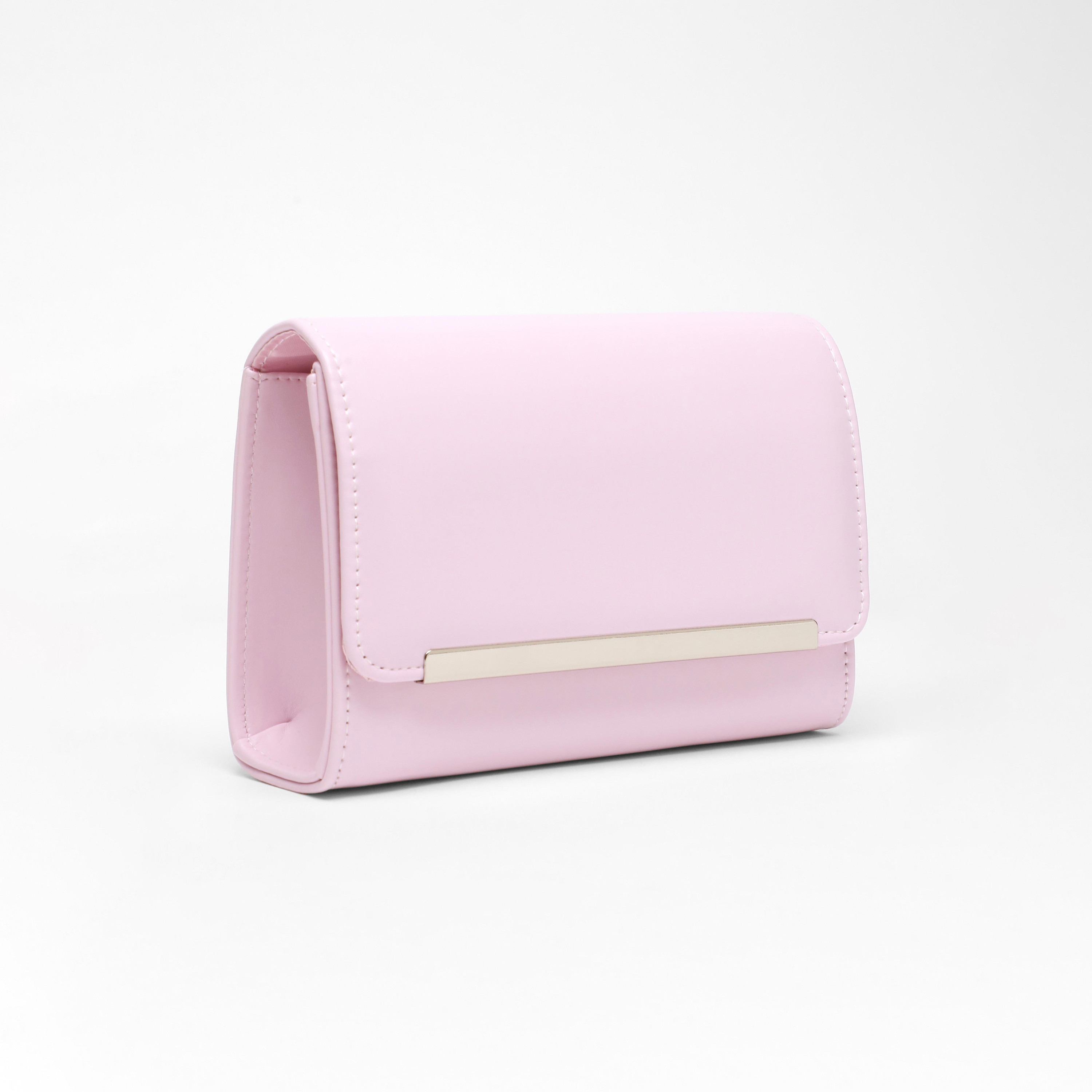Quiz Plain Clutch with Magnetic Closure and Chain Detachable Strap-women-bagsandwallets-handbags-image-2