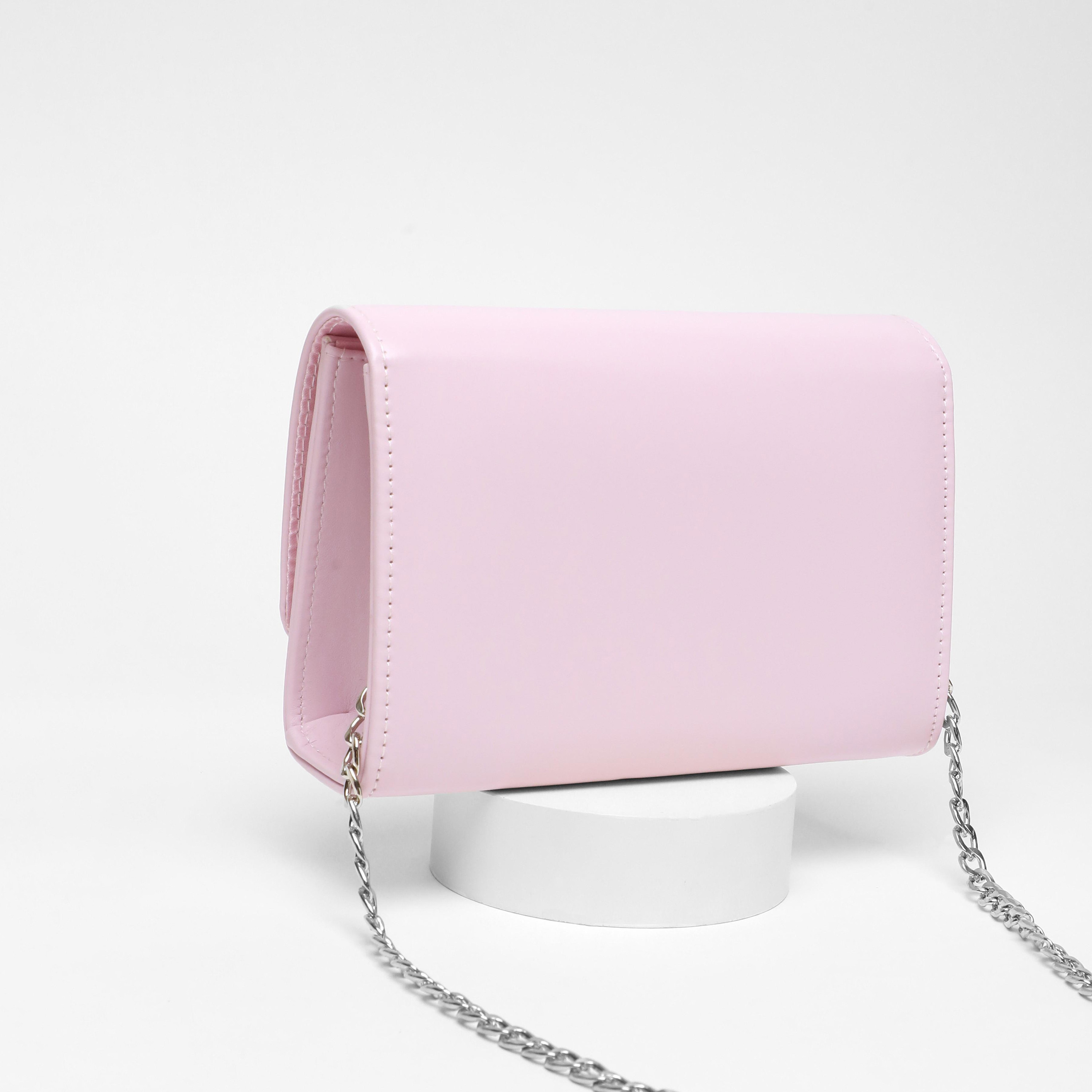 Quiz Plain Clutch with Magnetic Closure and Chain Detachable Strap-women-bagsandwallets-handbags-image-4