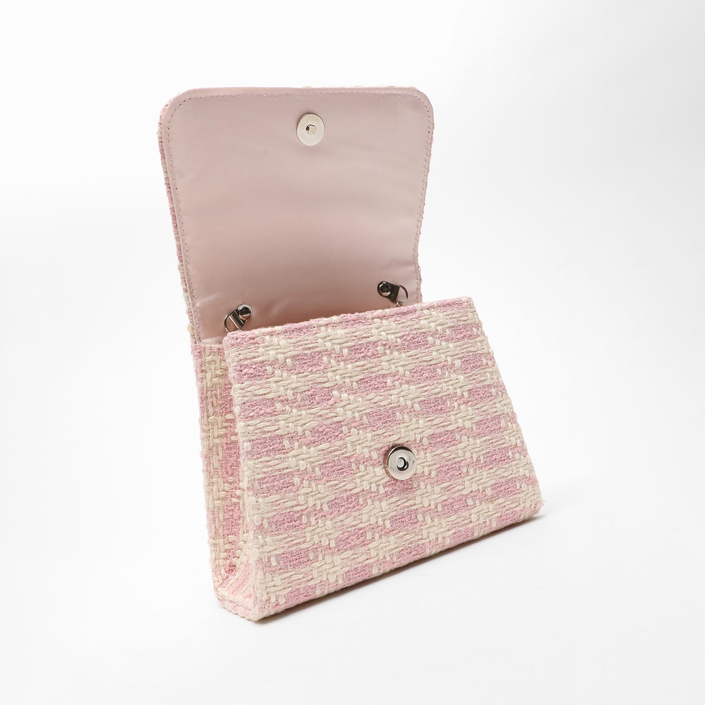 Quiz Textured Top Handel Handheld Bag with Magnetic Closure-women-bagsandwallets-handbags-image-3