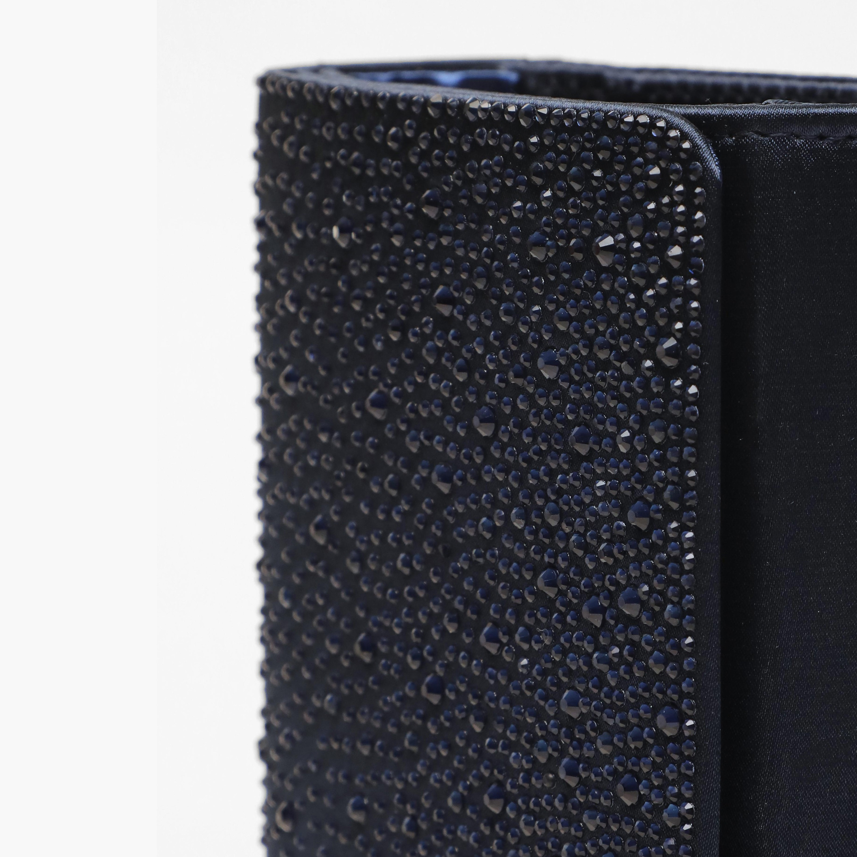 Quiz Embellishment Clutch with Magnetic Closure and Chain Detachable Strap-women-bagsandwallets-handbags-image-5