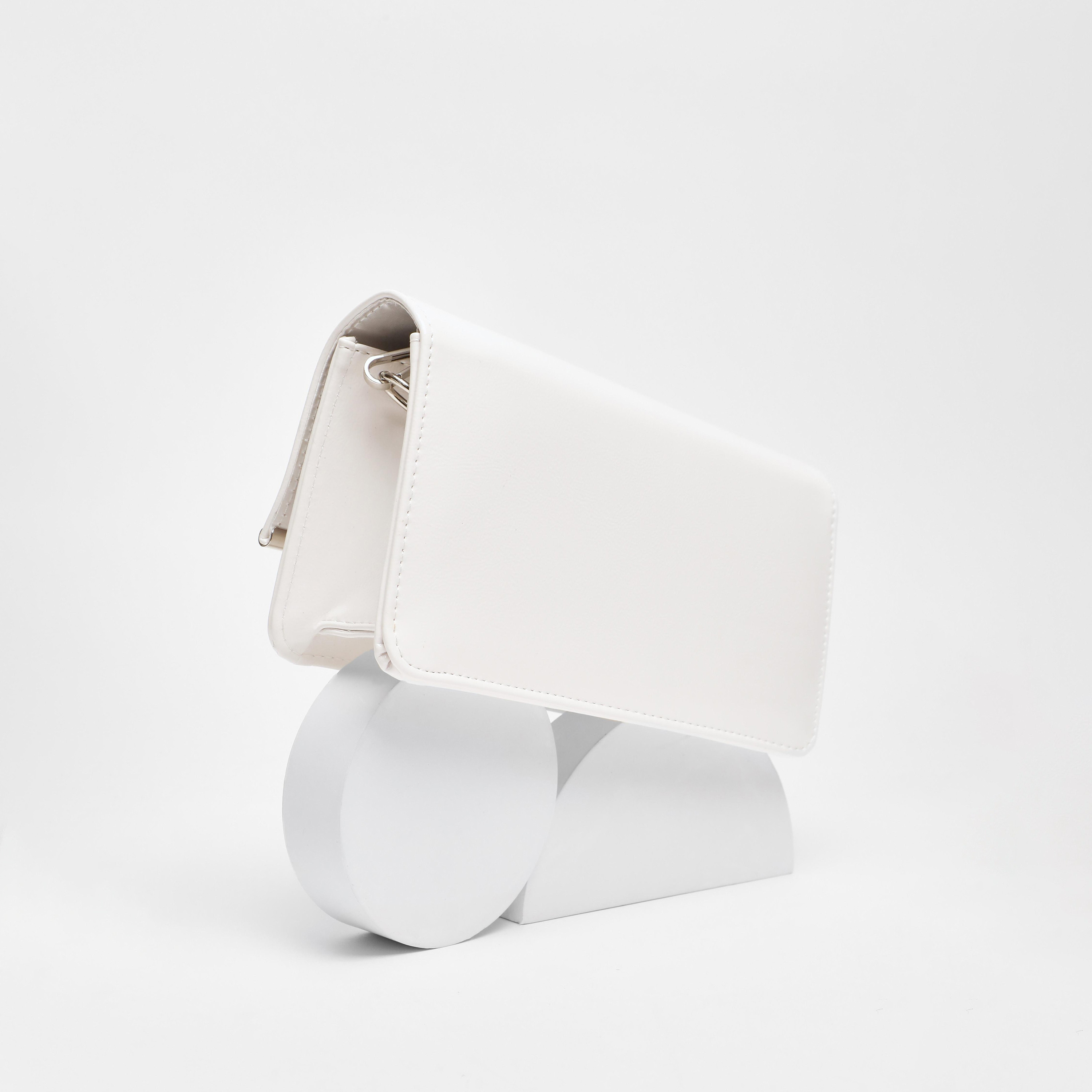 Quiz Plain Shoulder Bag Shoulder Bag with Magnetic Closure-women-bagsandwallets-handbags-image-4