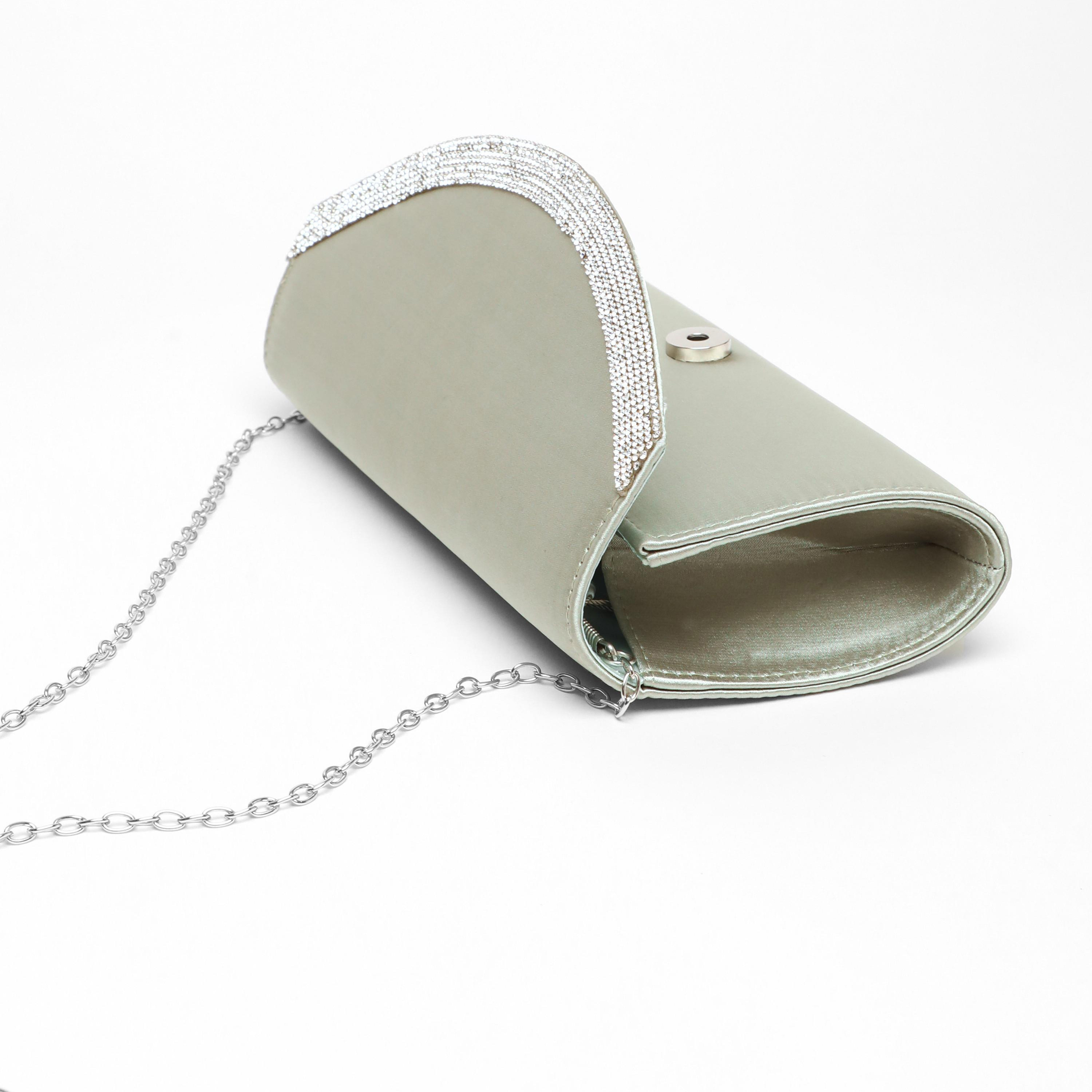 Quiz Embellishment Clutch with Magnetic Closure and Chain Detachable Strap-women-bagsandwallets-handbags-image-3