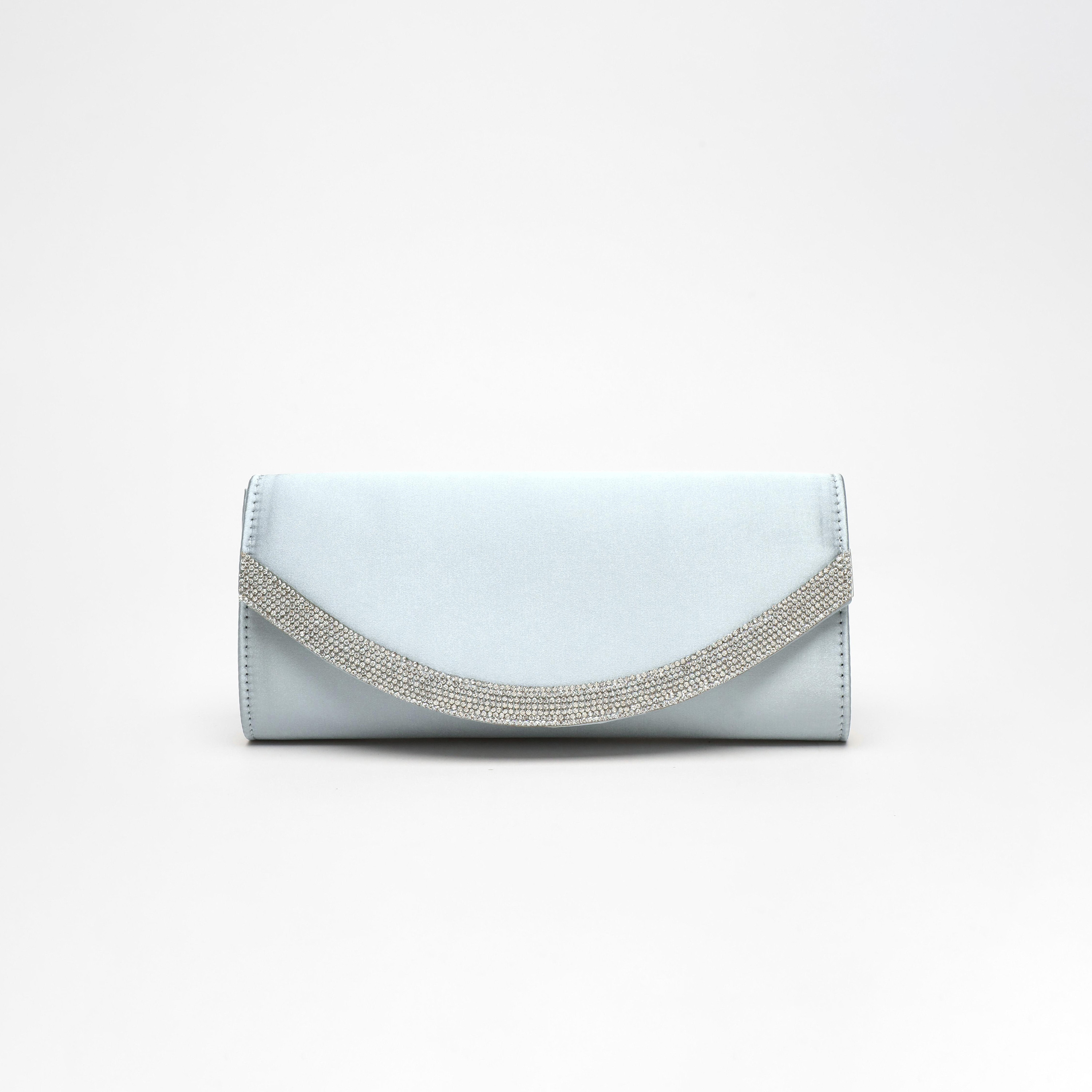 Quiz Embellishment Clutch with Magnetic Closure and Chain Detachable Strap-women-bagsandwallets-handbags-image-1