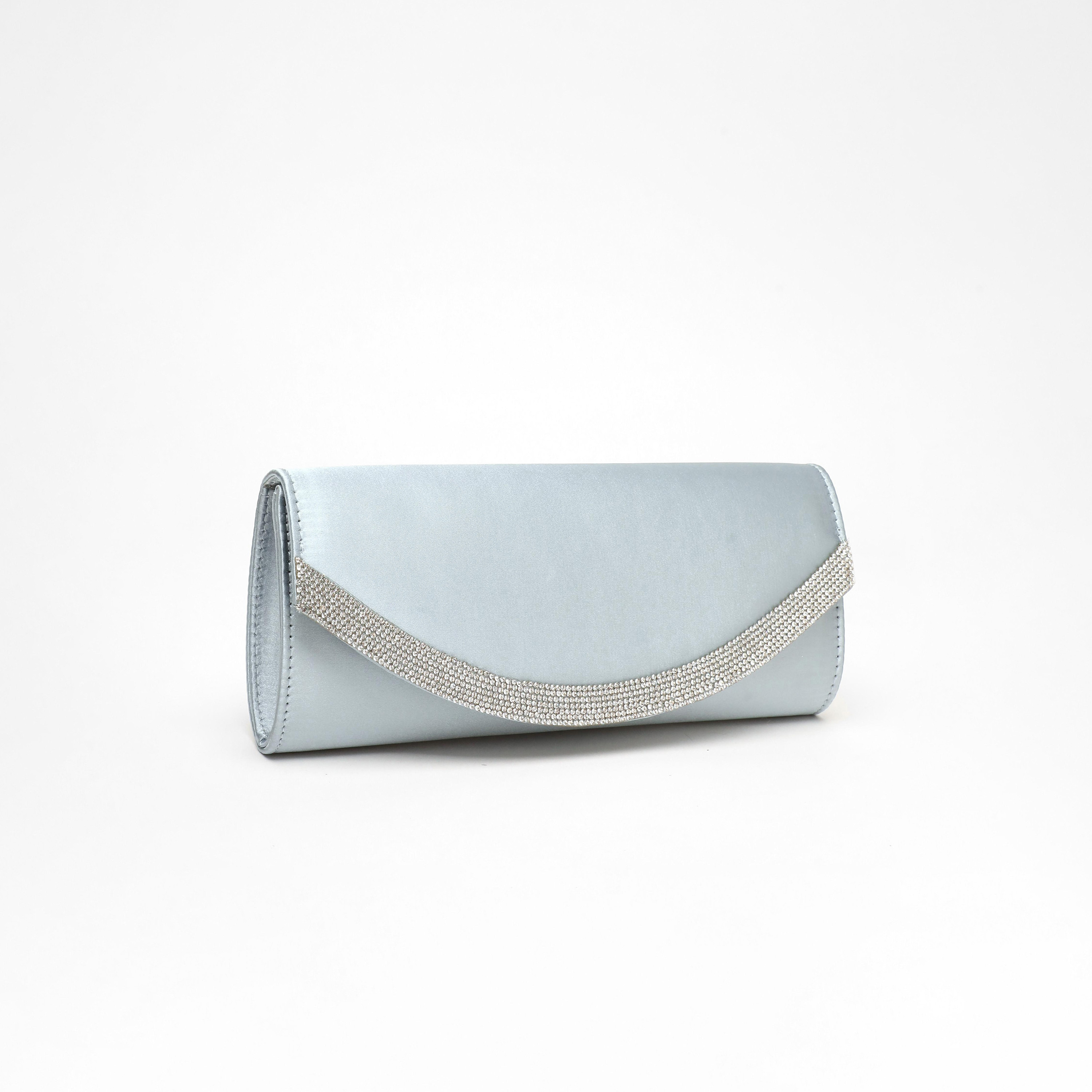 Quiz Embellishment Clutch with Magnetic Closure and Chain Detachable Strap-women-bagsandwallets-handbags-image-2
