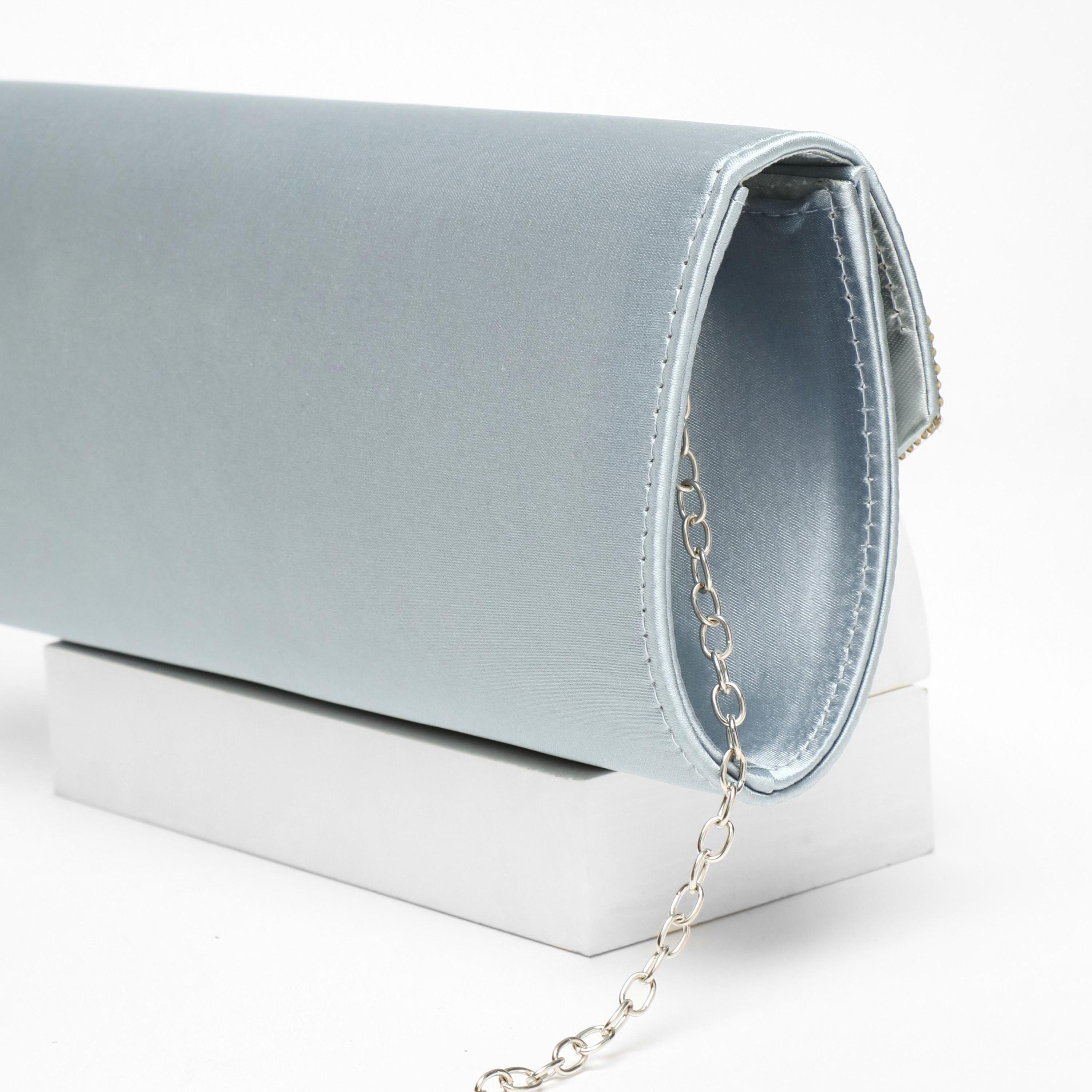 Quiz Embellishment Clutch with Magnetic Closure and Chain Detachable Strap-women-bagsandwallets-handbags-image-4