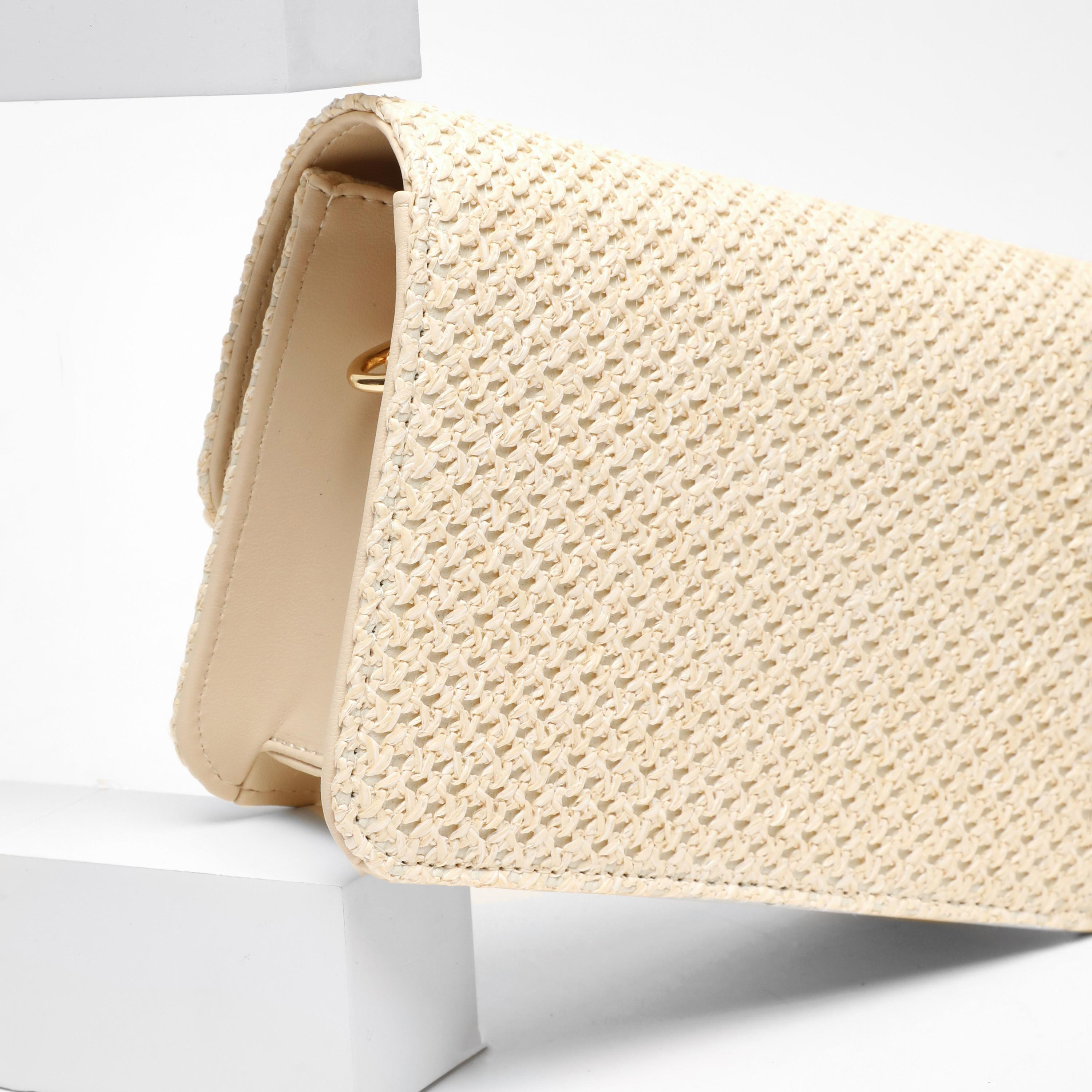 حقيبة كروس بودي منسوجة من كويز مع إغلاق مغناطيسي وحزام سلسلة قابلة للتعديل-women-bagsandwallets-handbags-image-4
