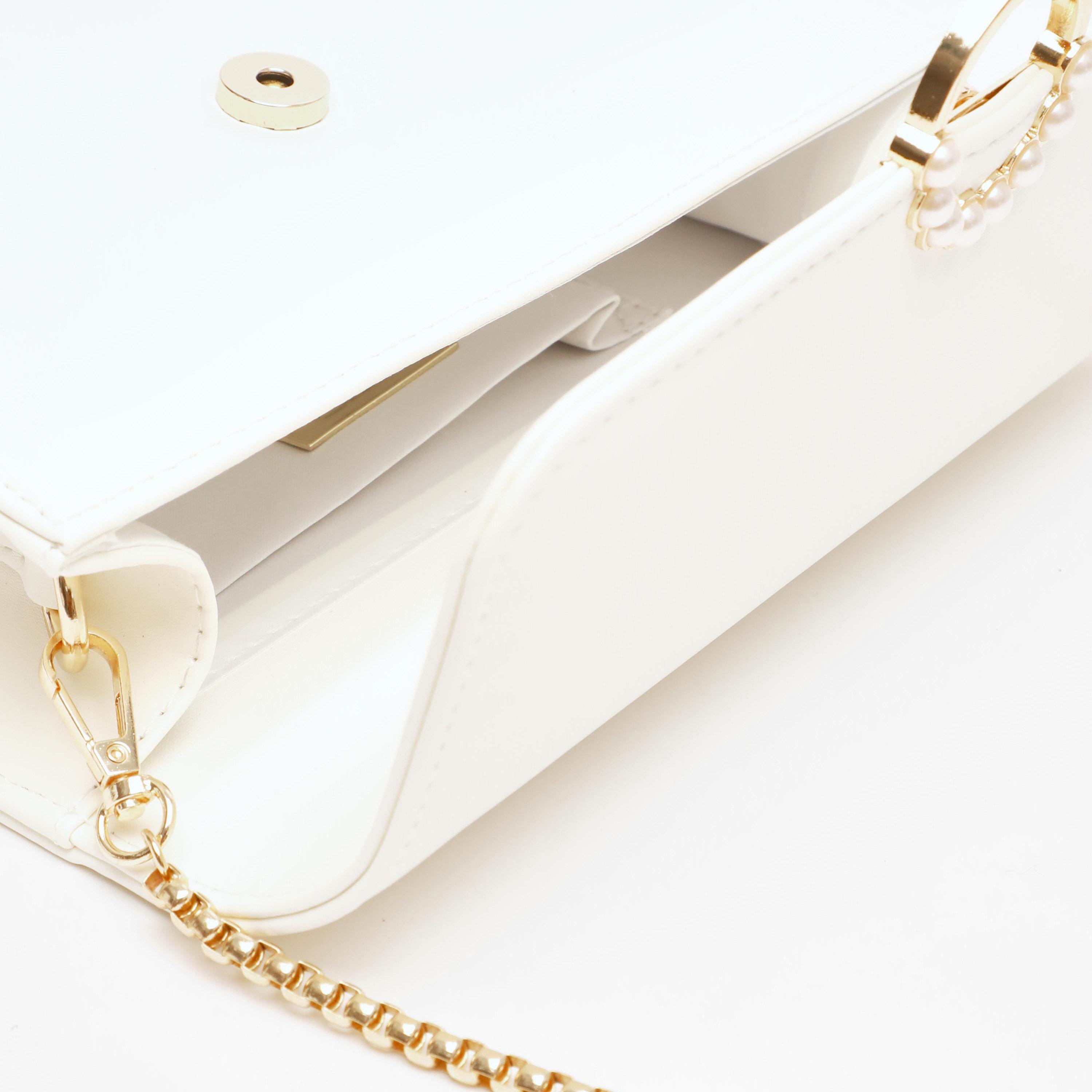 حقيبة كروس بودي من كويز سادة مع إغلاق مغناطيسي وسلسلة قابلة للفصل-women-bagsandwallets-handbags-image-3