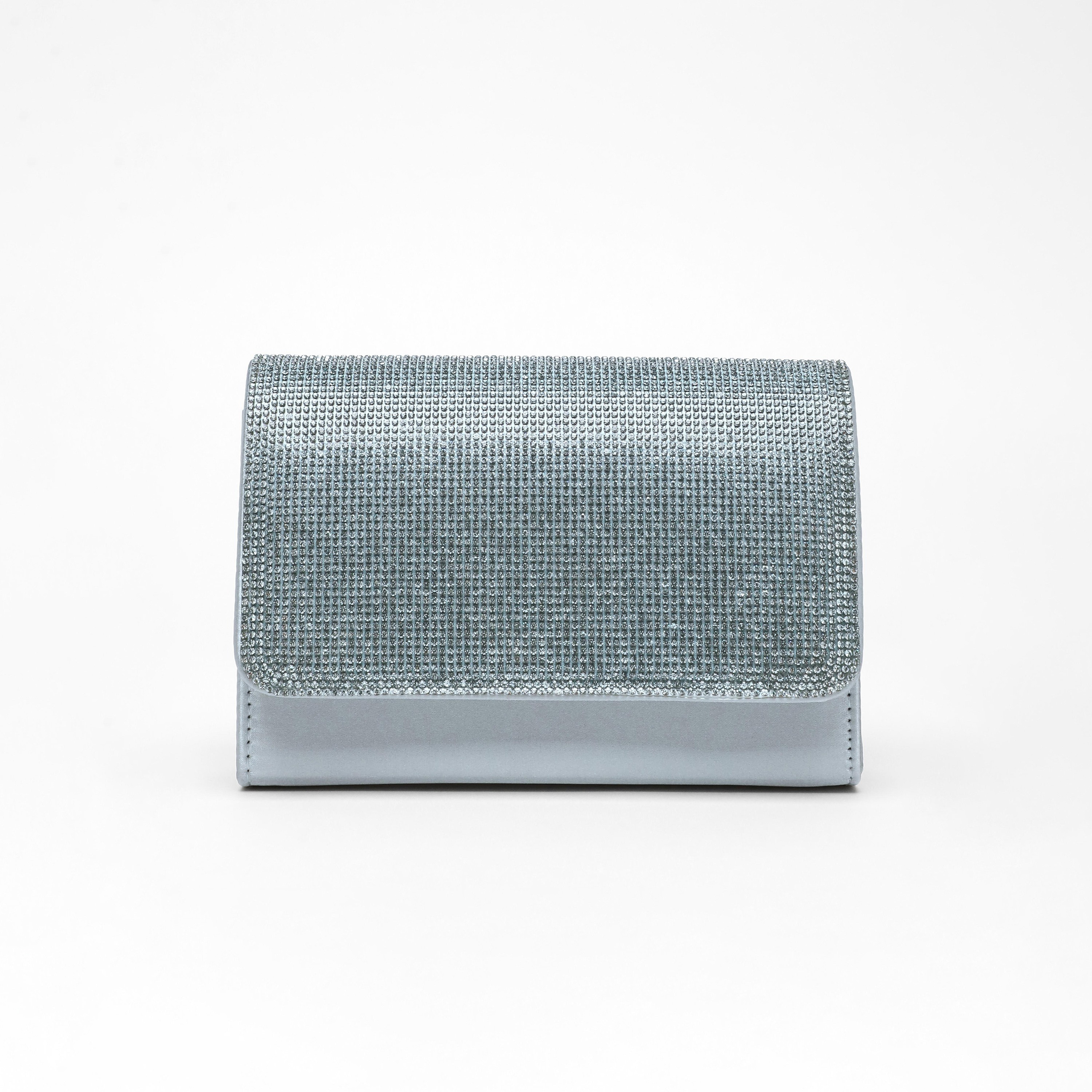 Quiz Embellishment Clutch with Magnetic Closure and Chain Detachable Strap-women-bagsandwallets-handbags-image-1