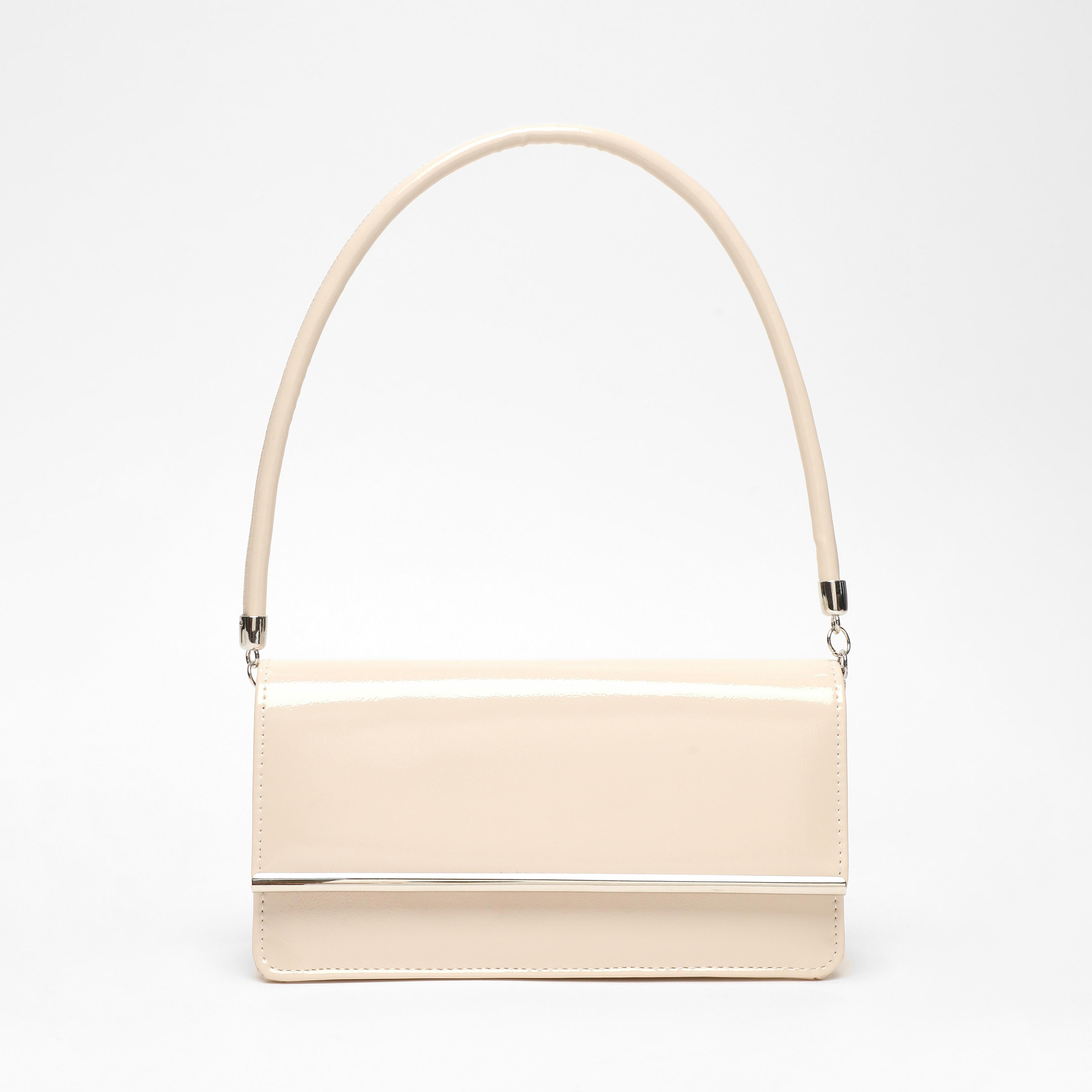 Quiz Plain Shoulder Bag Shoulder Bag with Magnetic Closure-women-bagsandwallets-handbags-image-1