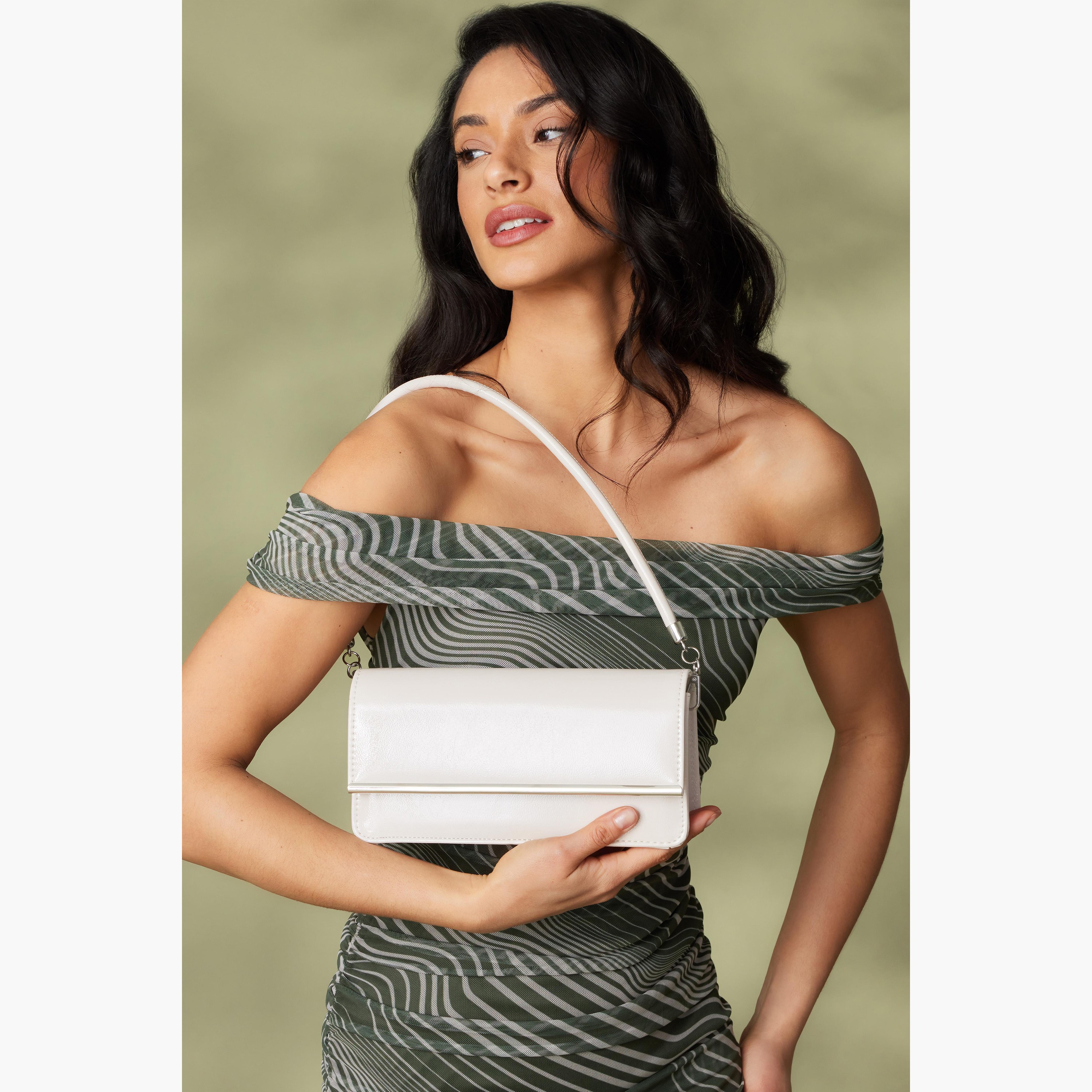 Quiz Plain Shoulder Bag Shoulder Bag with Magnetic Closure-women-bagsandwallets-handbags-image-5
