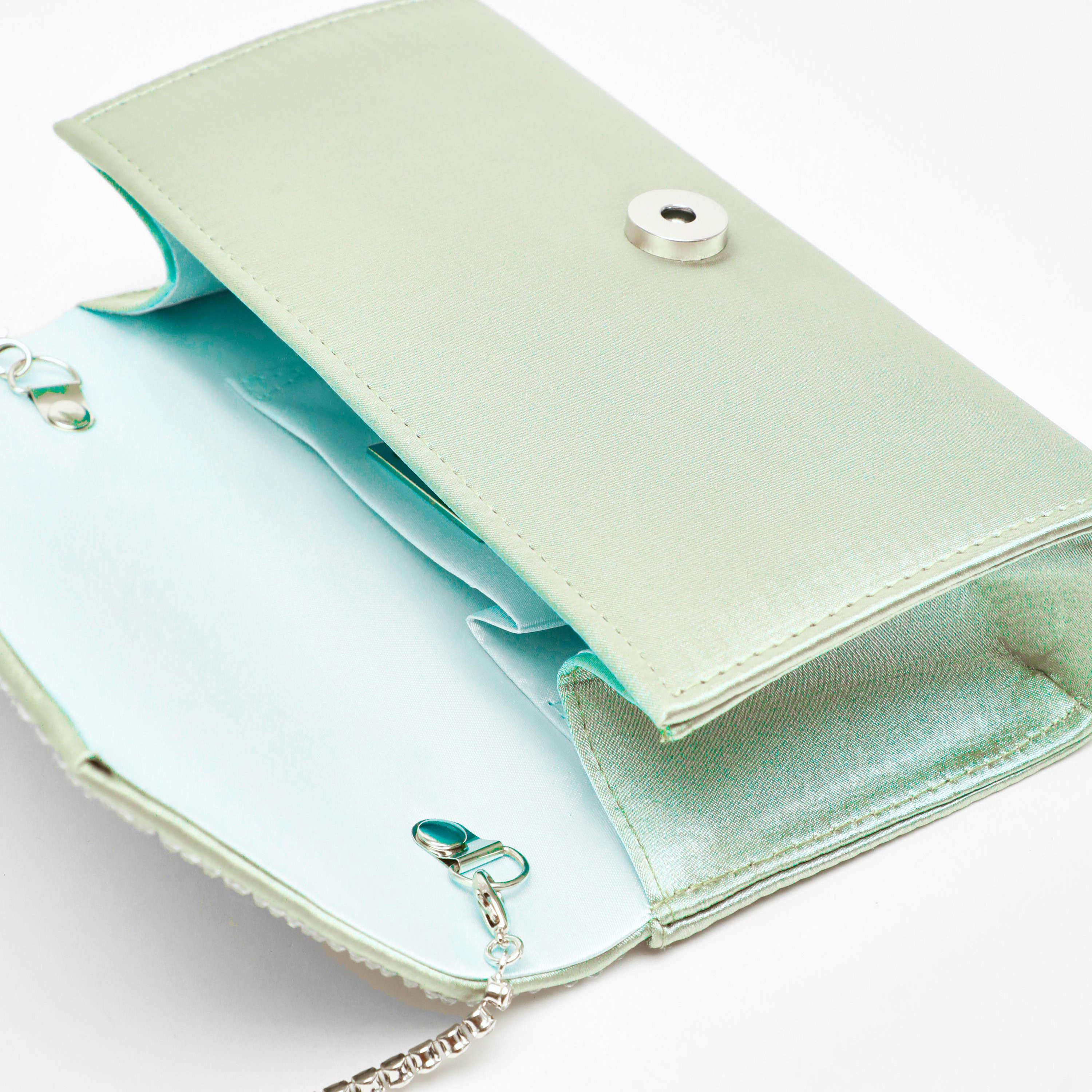 Quiz Embellishment Clutch with Magnetic Closure and Chain Detachable Strap-women-bagsandwallets-handbags-image-3