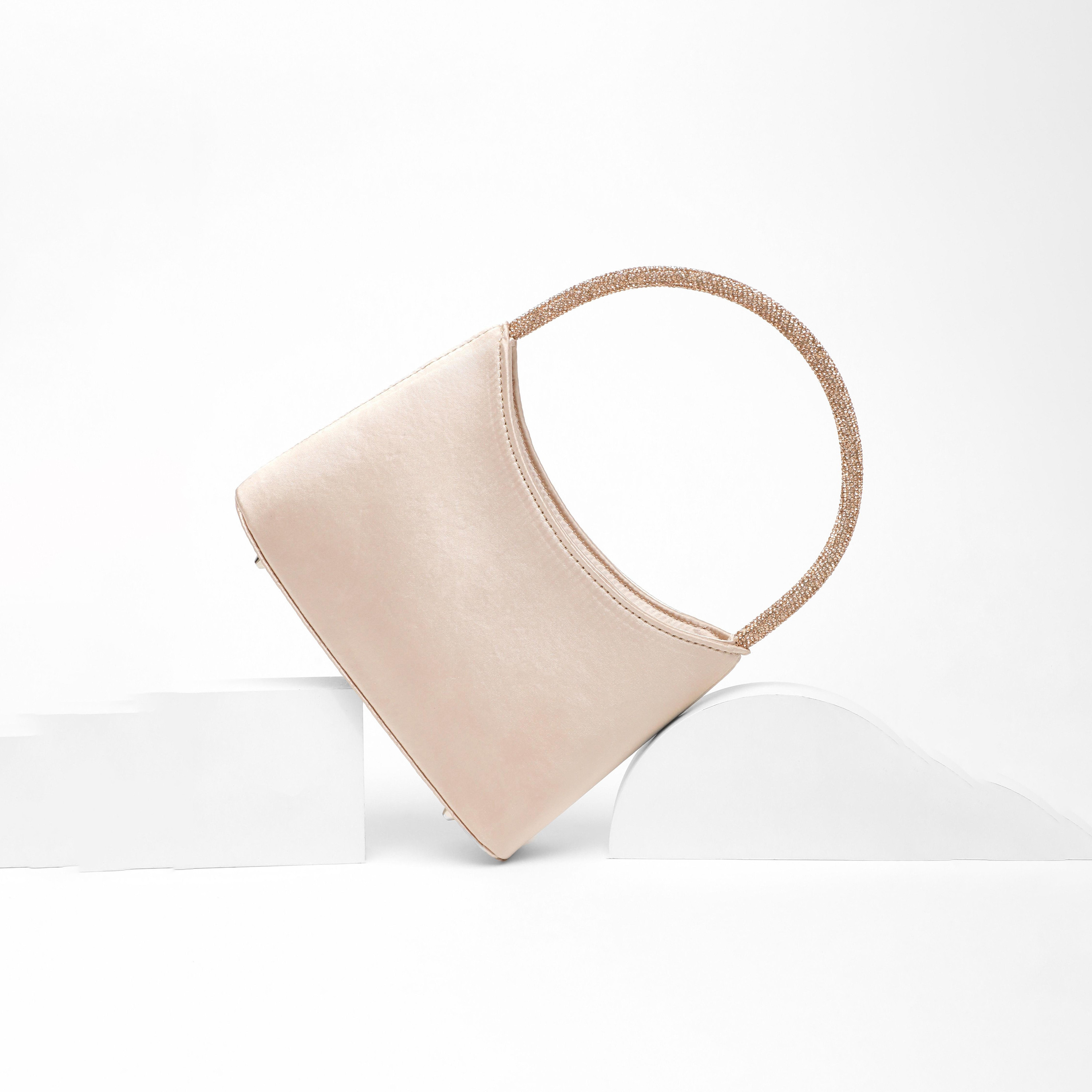 Quiz Plain Top Handel Handheld Bag with Zip Closure-women-bagsandwallets-handbags-image-4