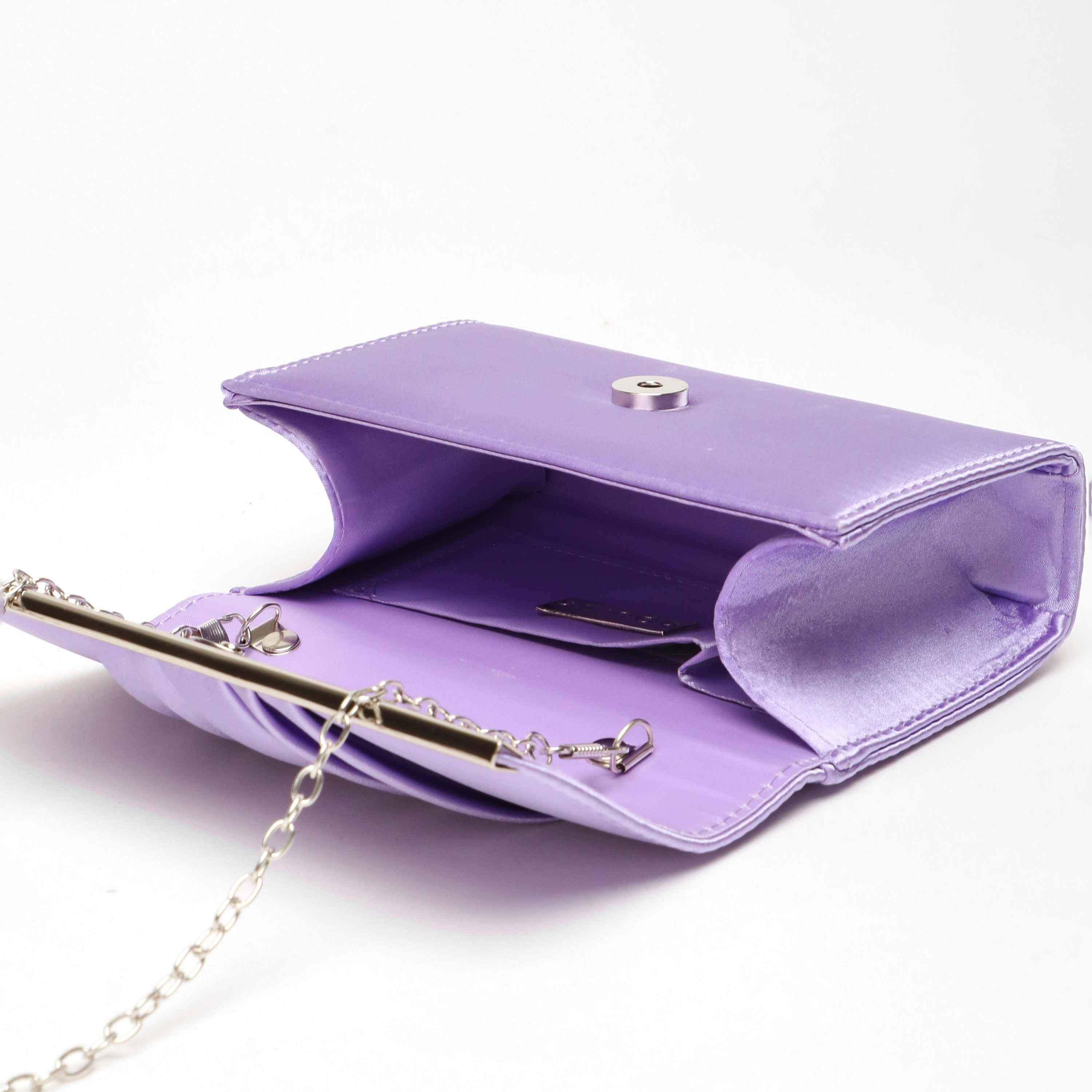 Quiz Pleated Clutch with Magnetic Closure and Chain Detachable Strap-women-bagsandwallets-handbags-image-3